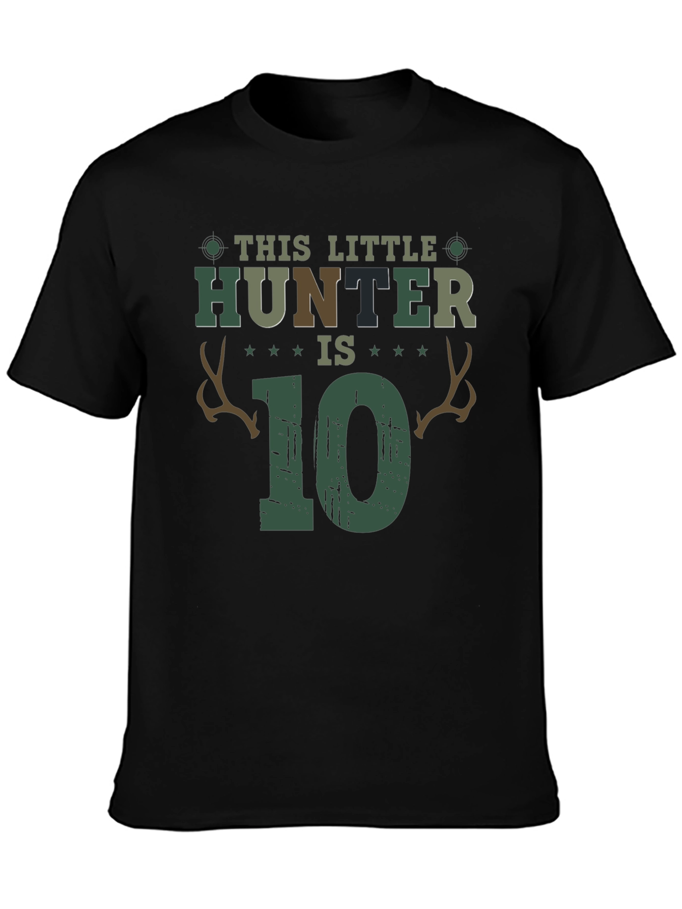 This Little Hunter is 10 Birthday T-Shirt