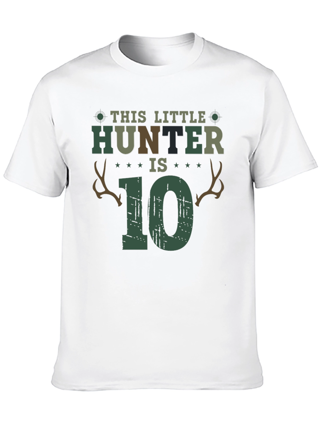 This Little Hunter is 10 Birthday T-Shirt