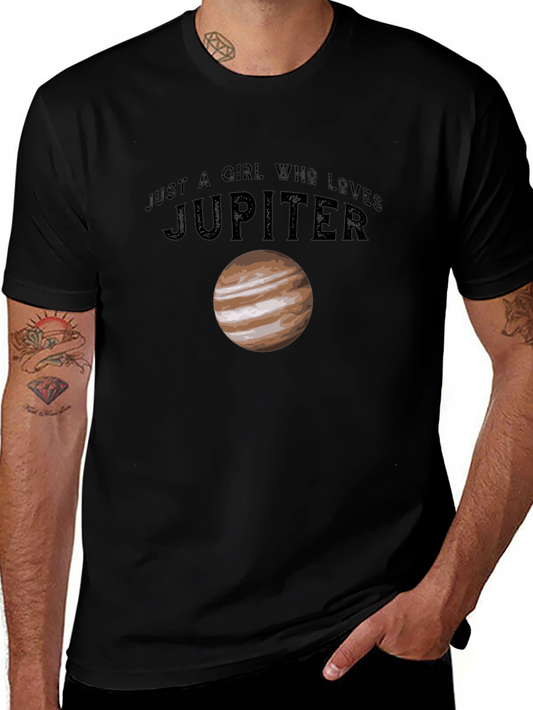 Just A Girl Who Loves Jupiter Graphic Tee