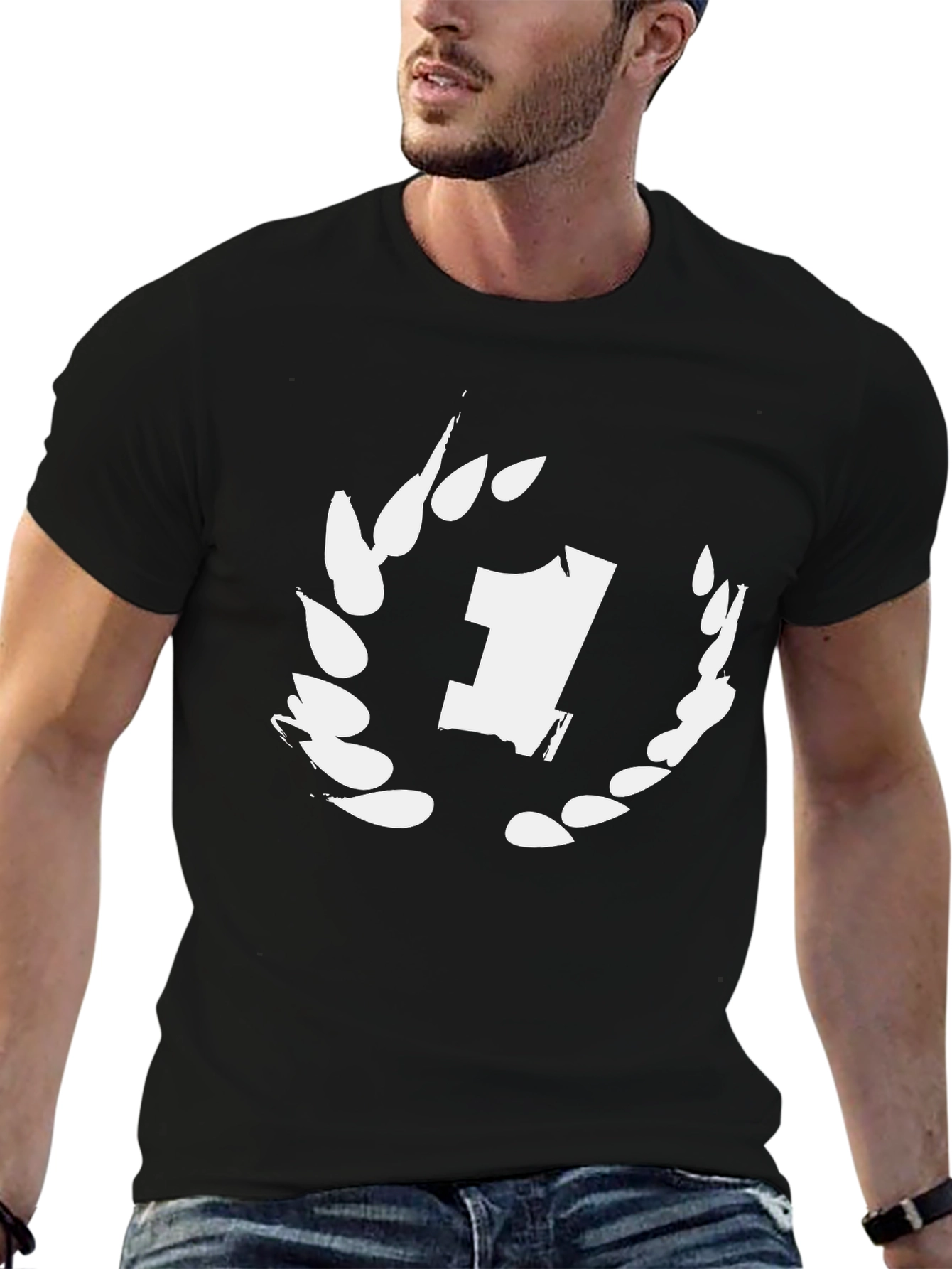 Number One T-Shirt - Black Graphic Tee