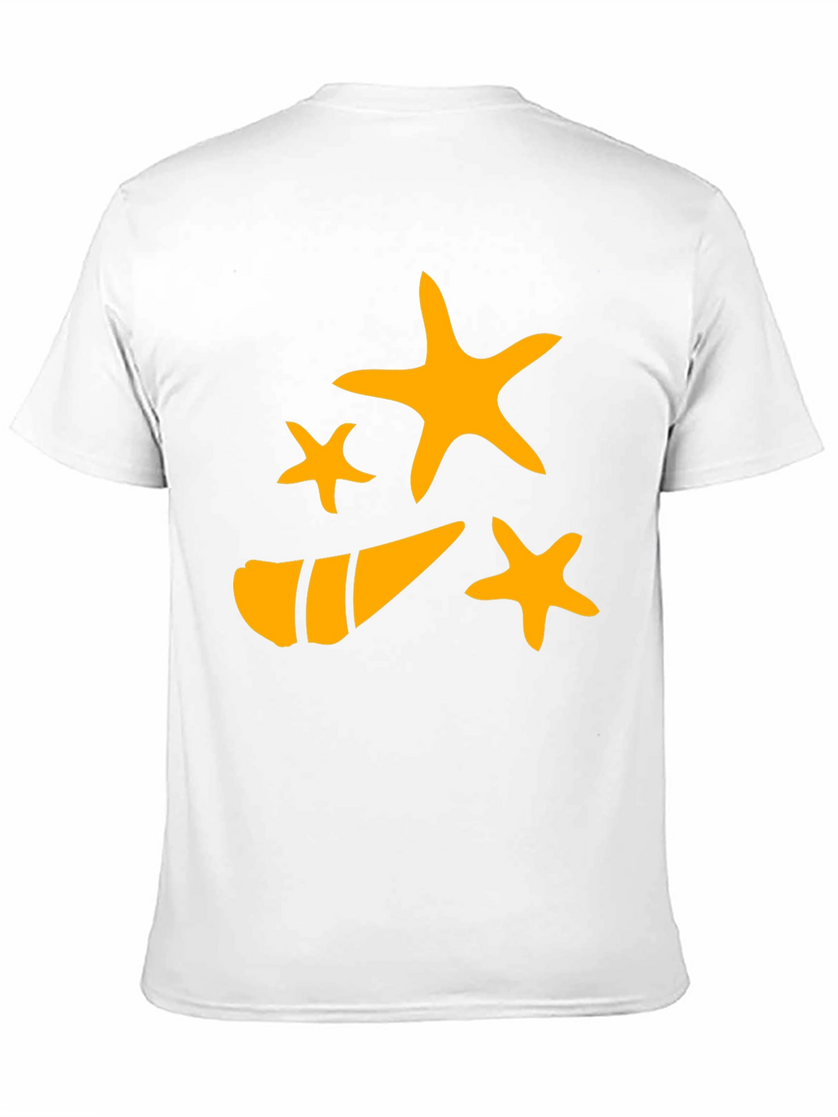 Starfish and Shell Graphic Tee - Black