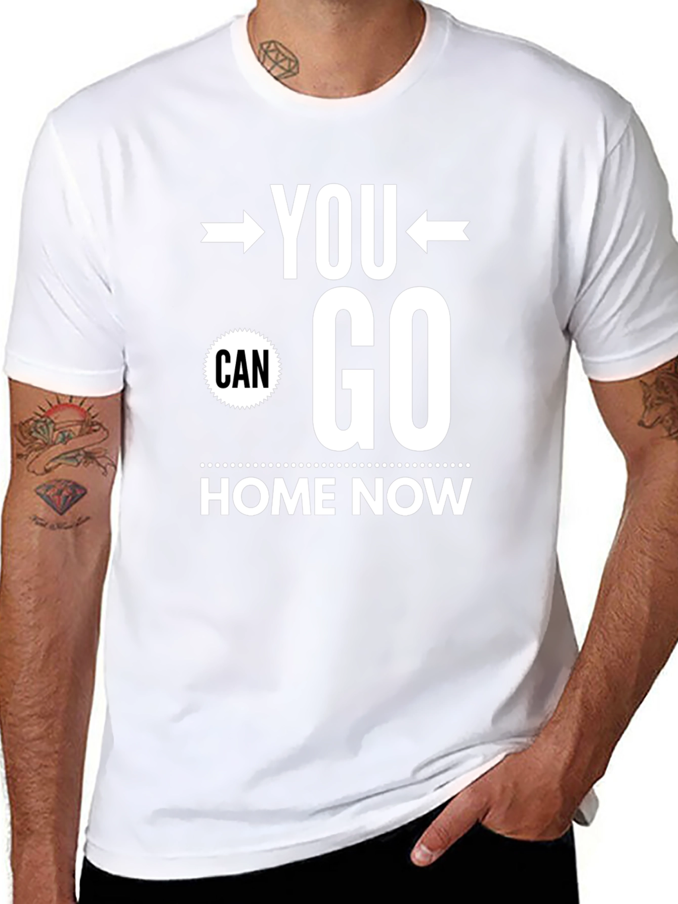 You Can Go Home Now Graphic Tee