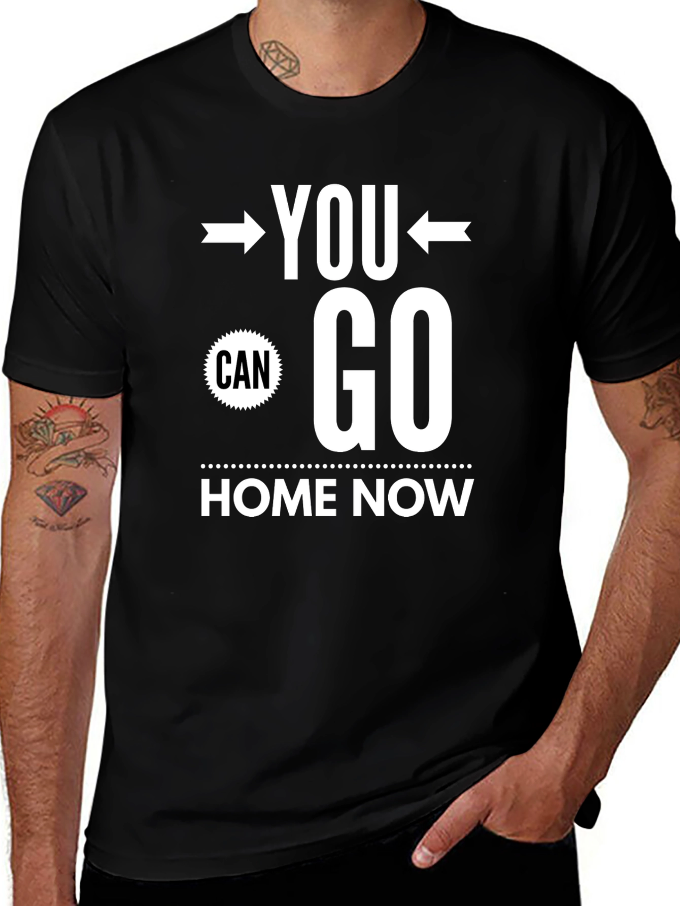 You Can Go Home Now Graphic Tee