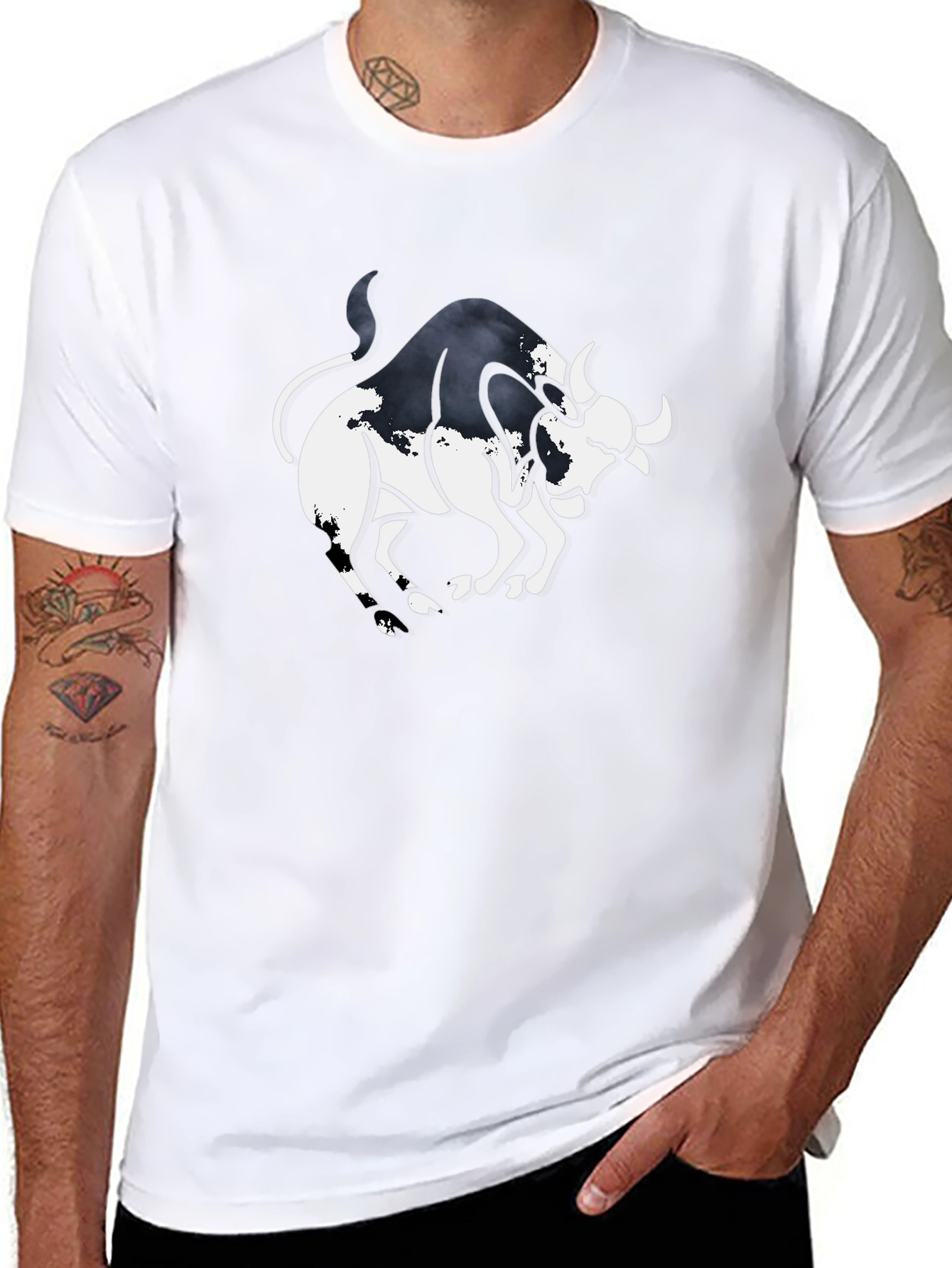 Black Bull Graphic Tee - Bold & Stylish