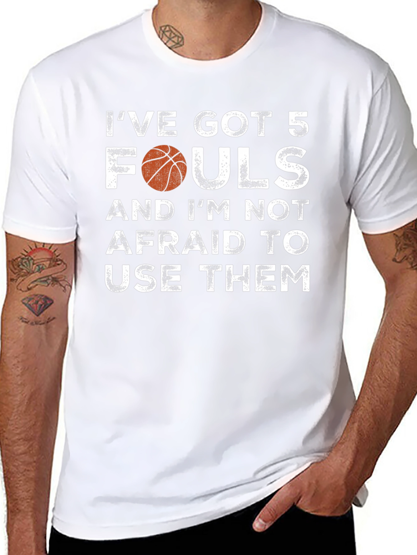 Basketball Fouls Graphic T-Shirt