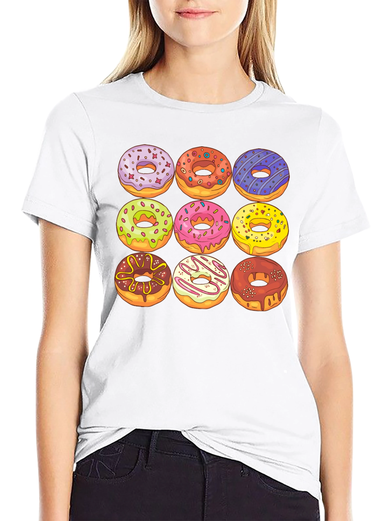 Donut Delight T-Shirt - Sweet Treat Design
