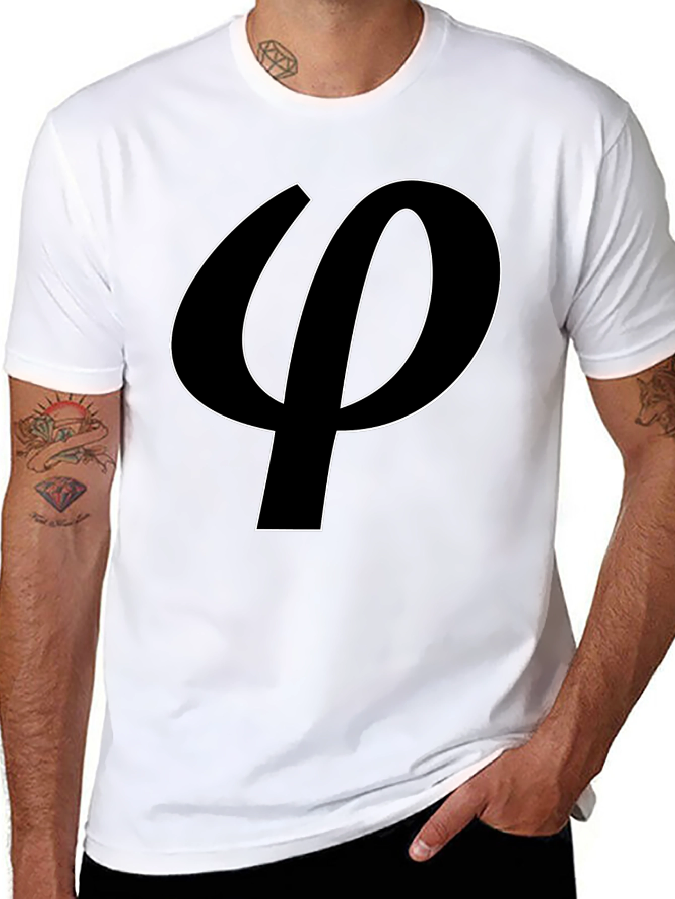 Phi Symbol T-Shirt - Sleek and Stylish