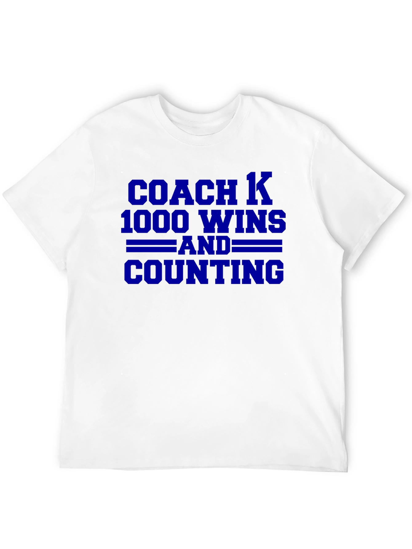 Coach K 1000 Wins T-Shirt - Black