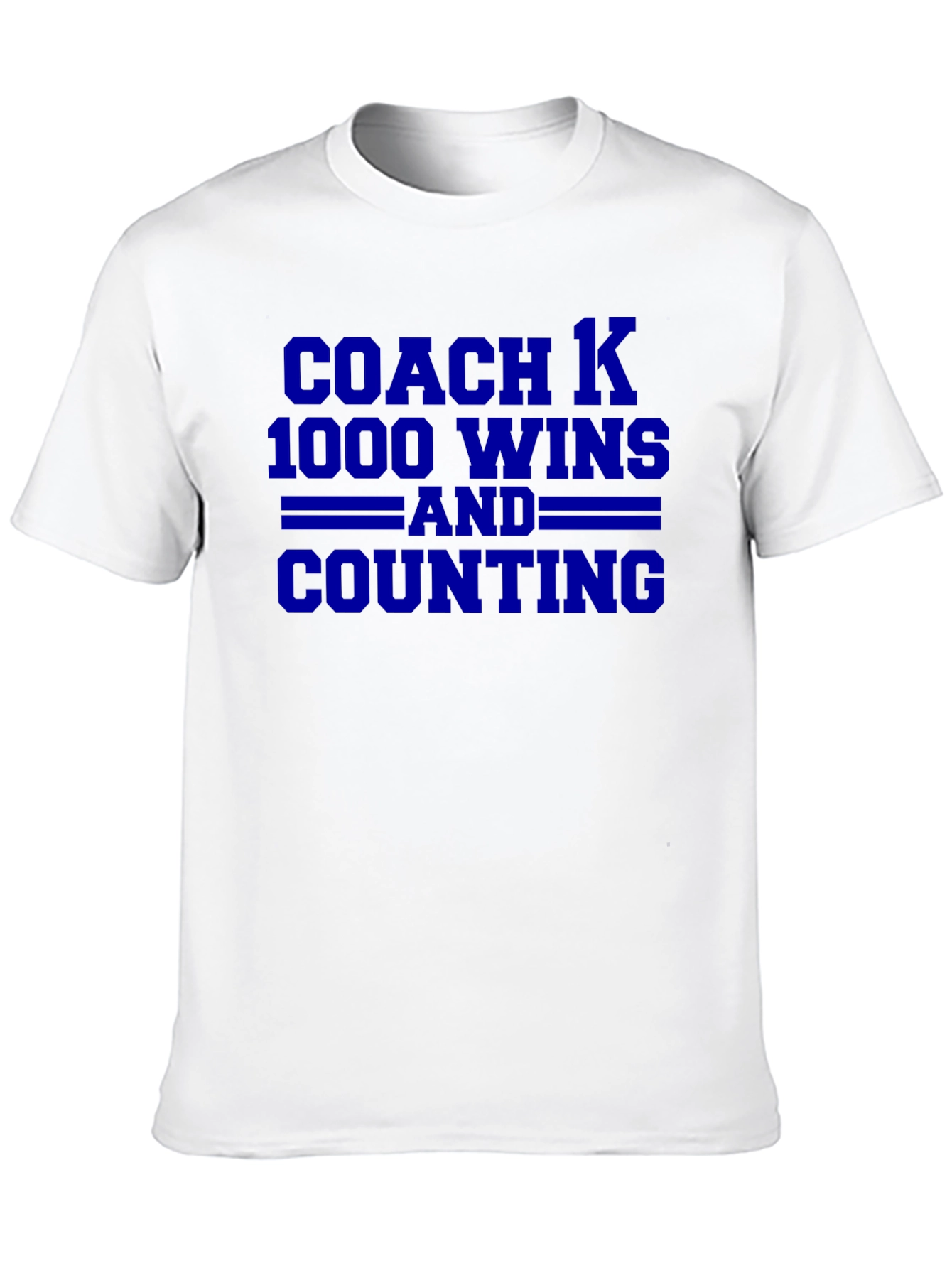Coach K 1000 Wins T-Shirt - Black