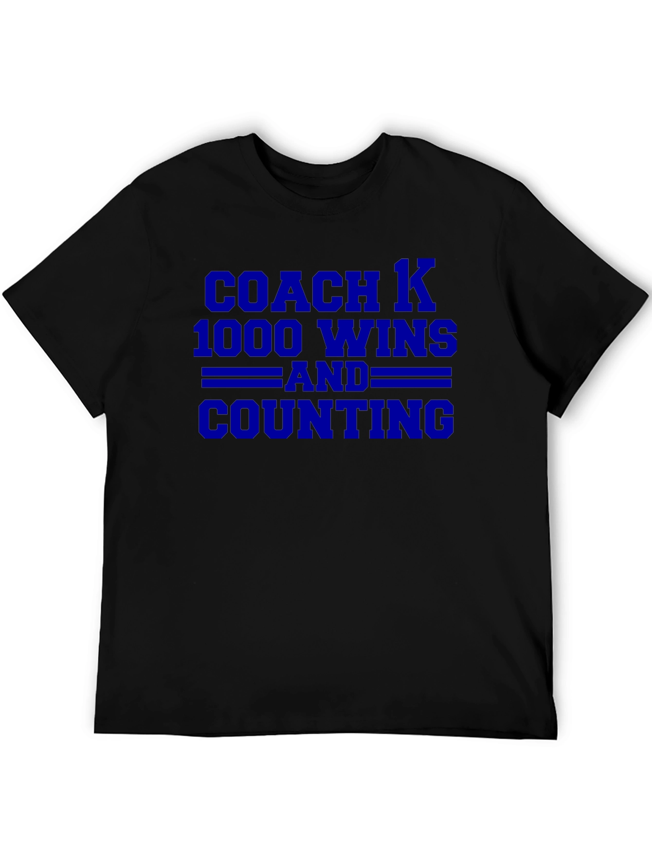 Coach K 1000 Wins T-Shirt - Black