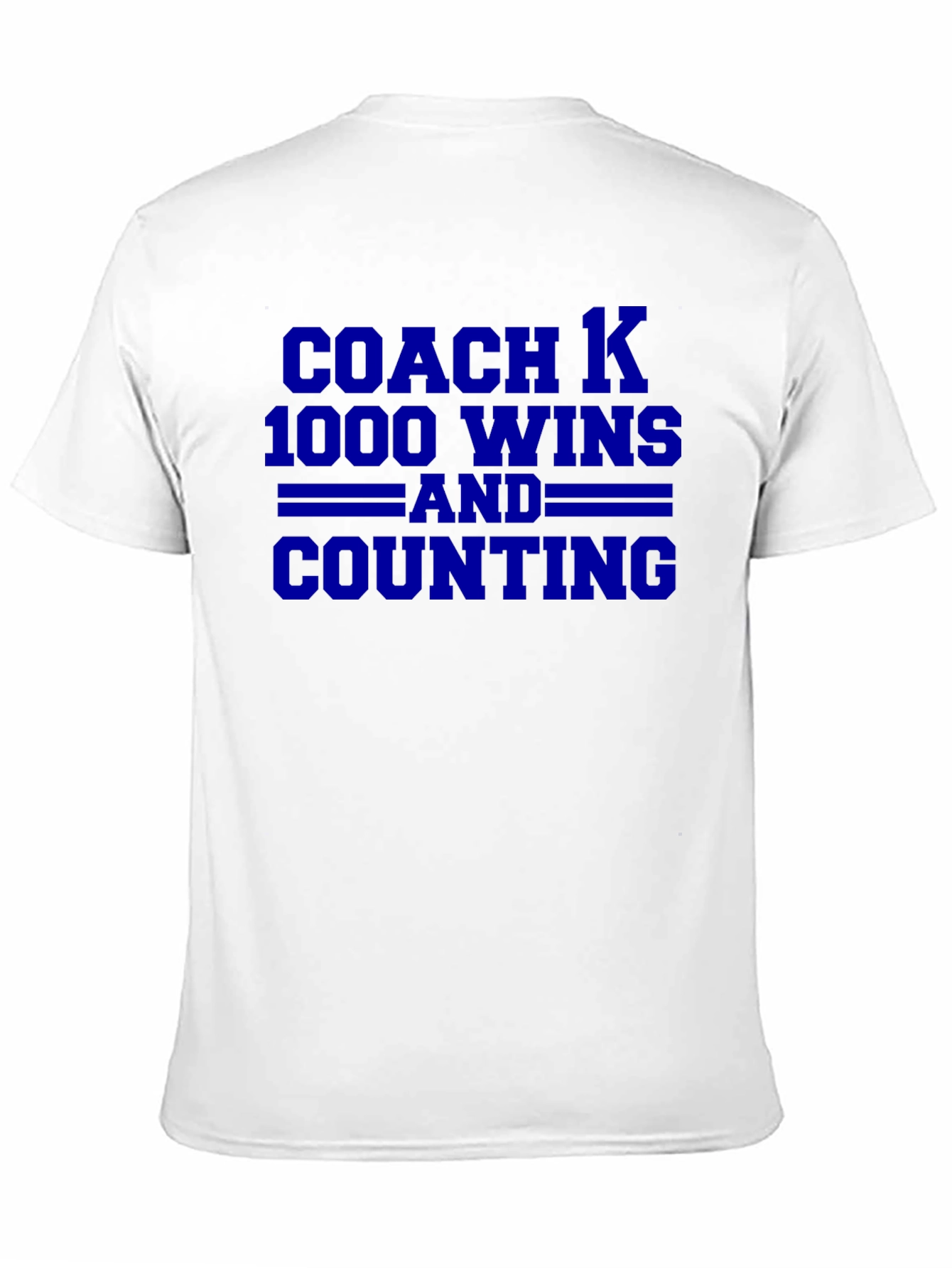 Coach K 1000 Wins T-Shirt - Black