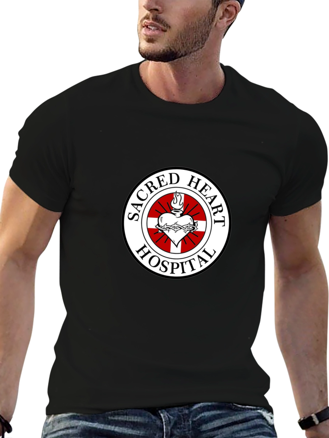 Sacred Heart Hospital T-Shirt - Black
