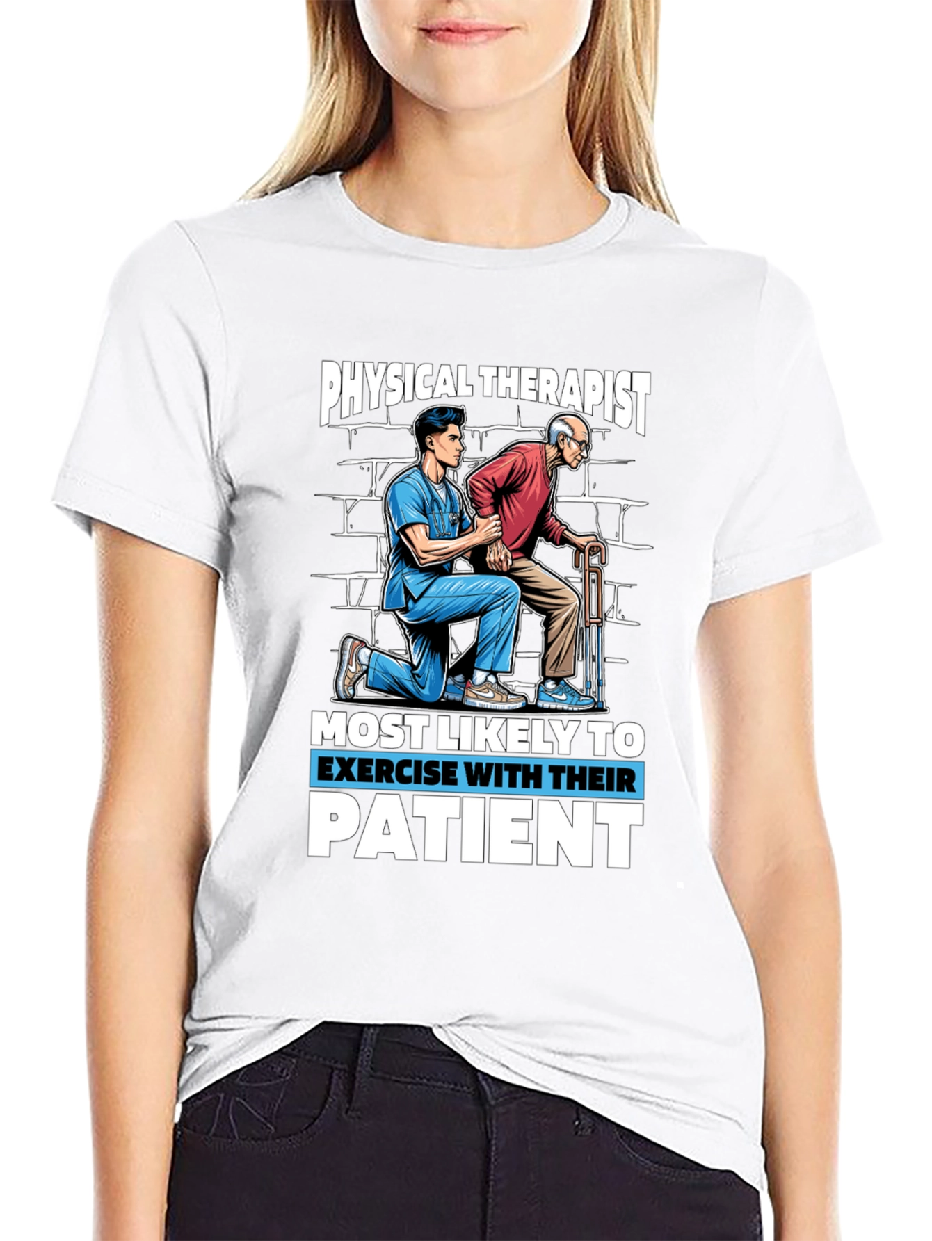 Physical Therapist Exercise With Patient T-Shirt