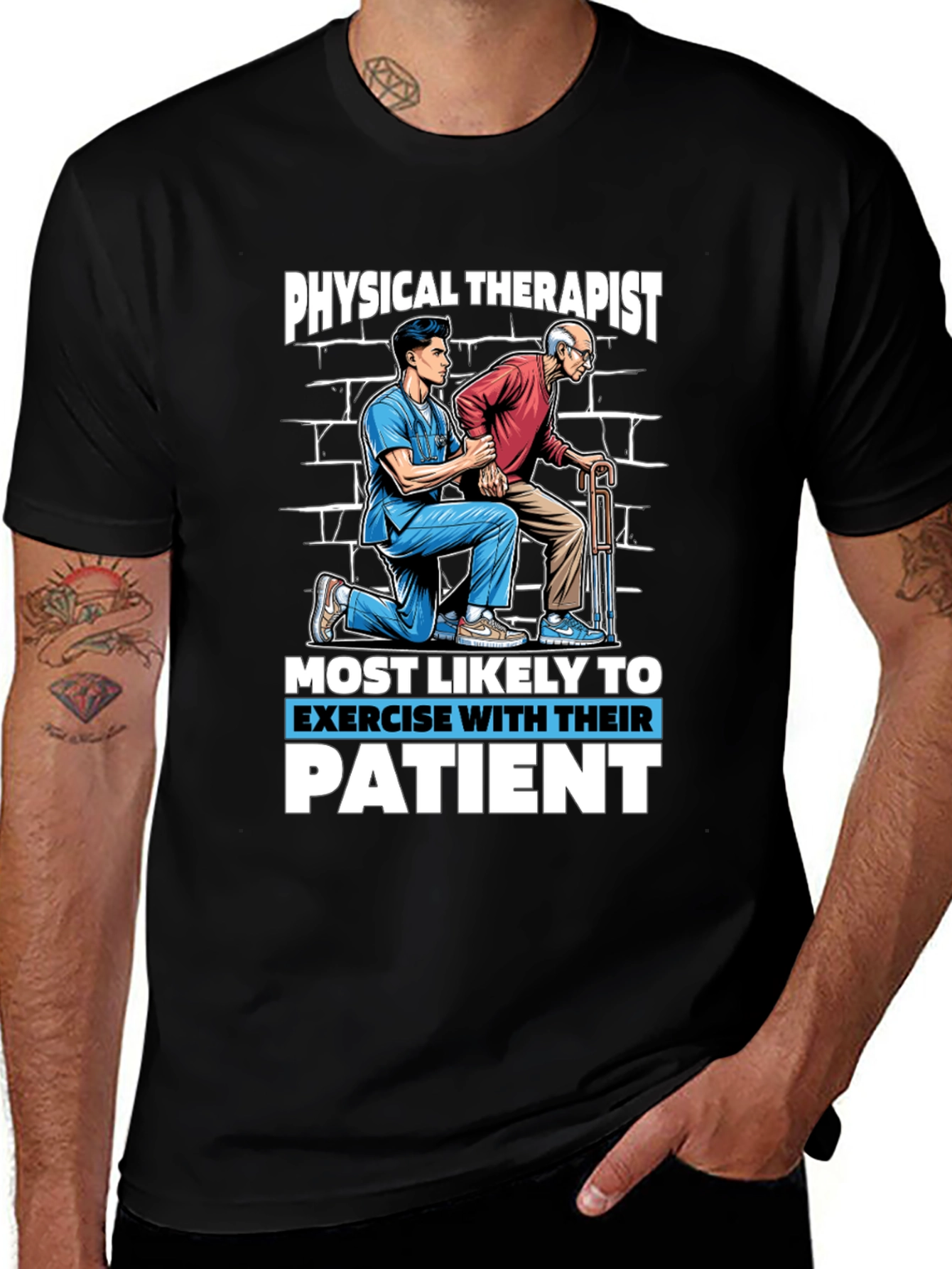 Physical Therapist Exercise With Patient T-Shirt