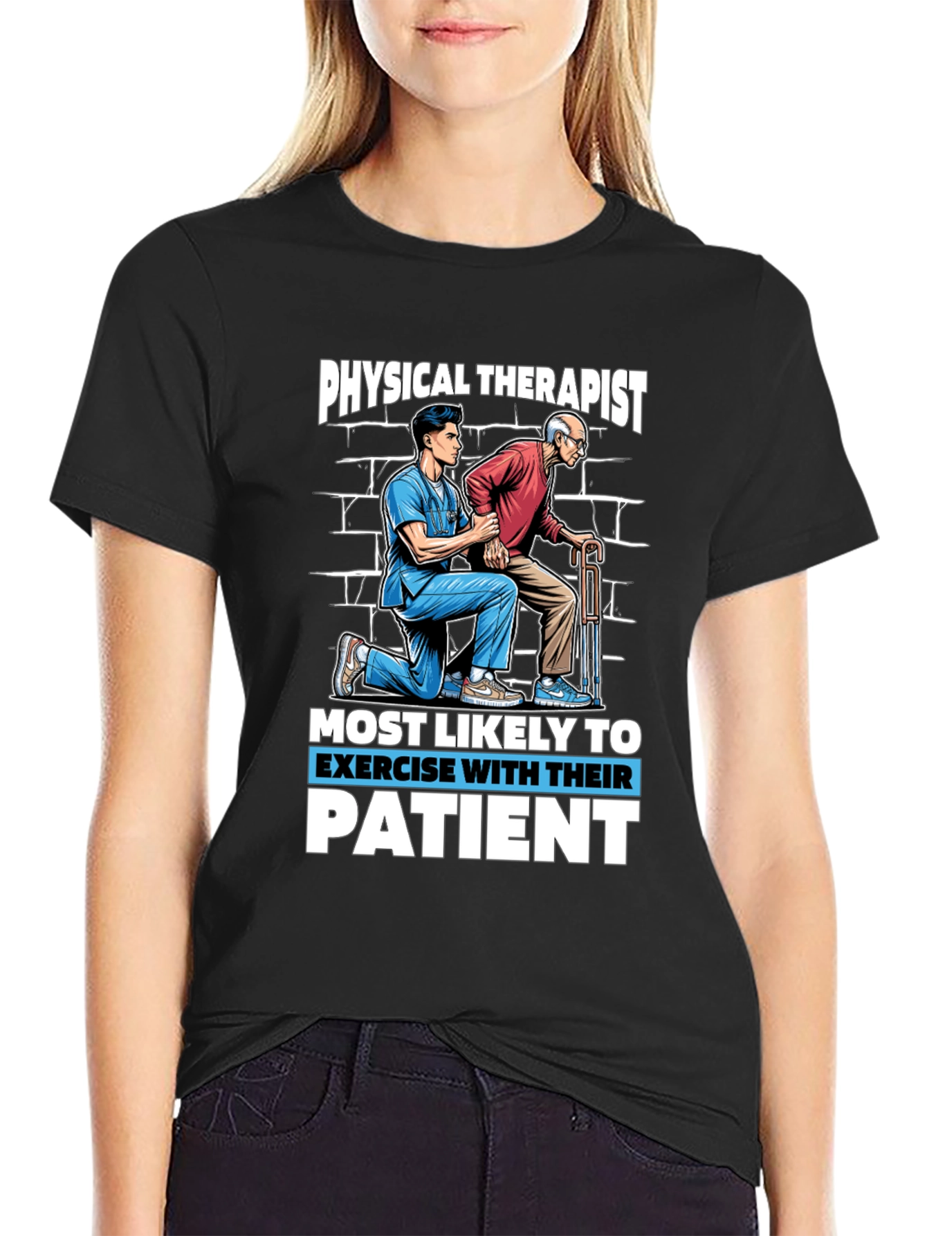 Physical Therapist Exercise With Patient T-Shirt