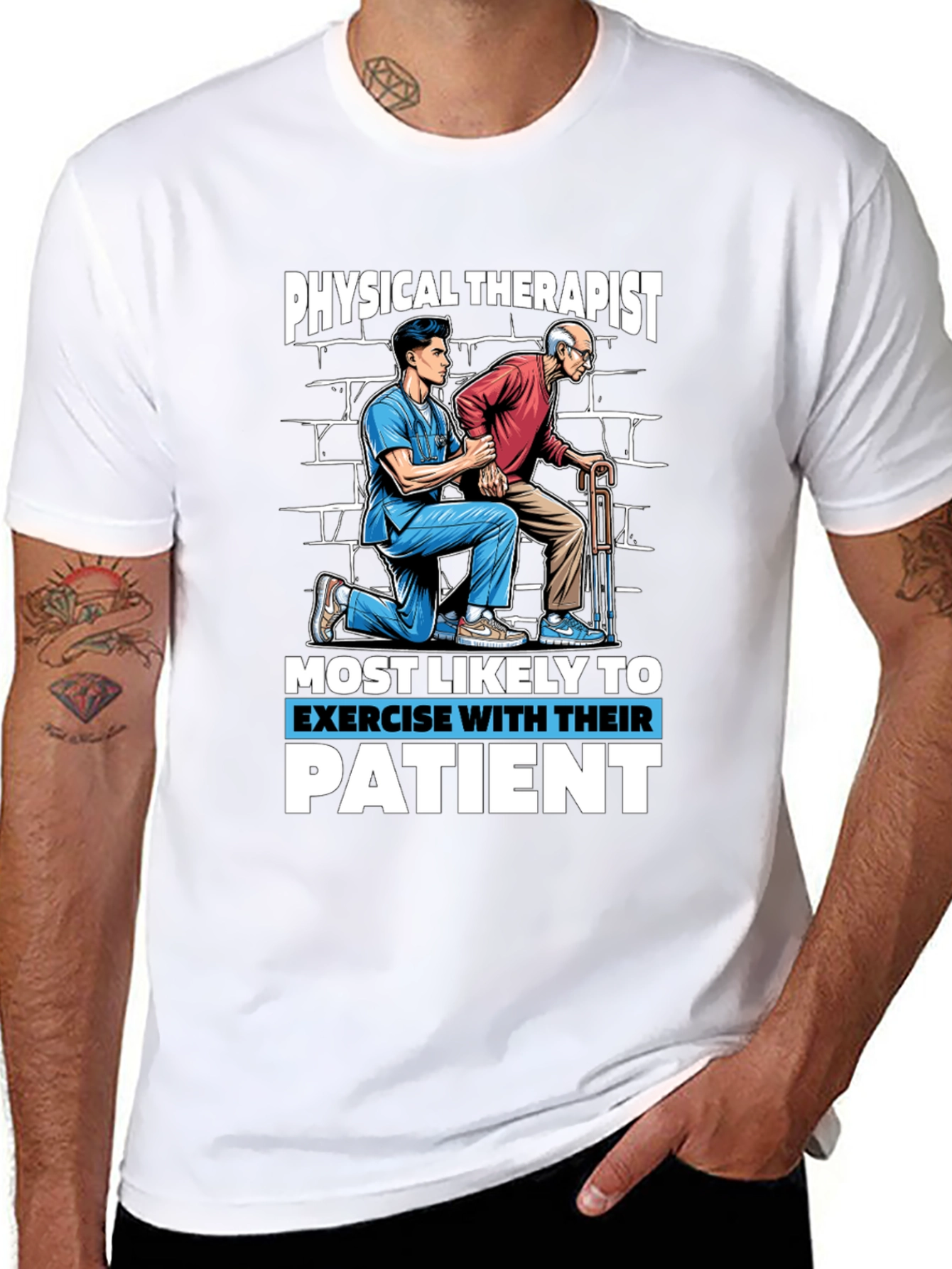Physical Therapist Exercise With Patient T-Shirt