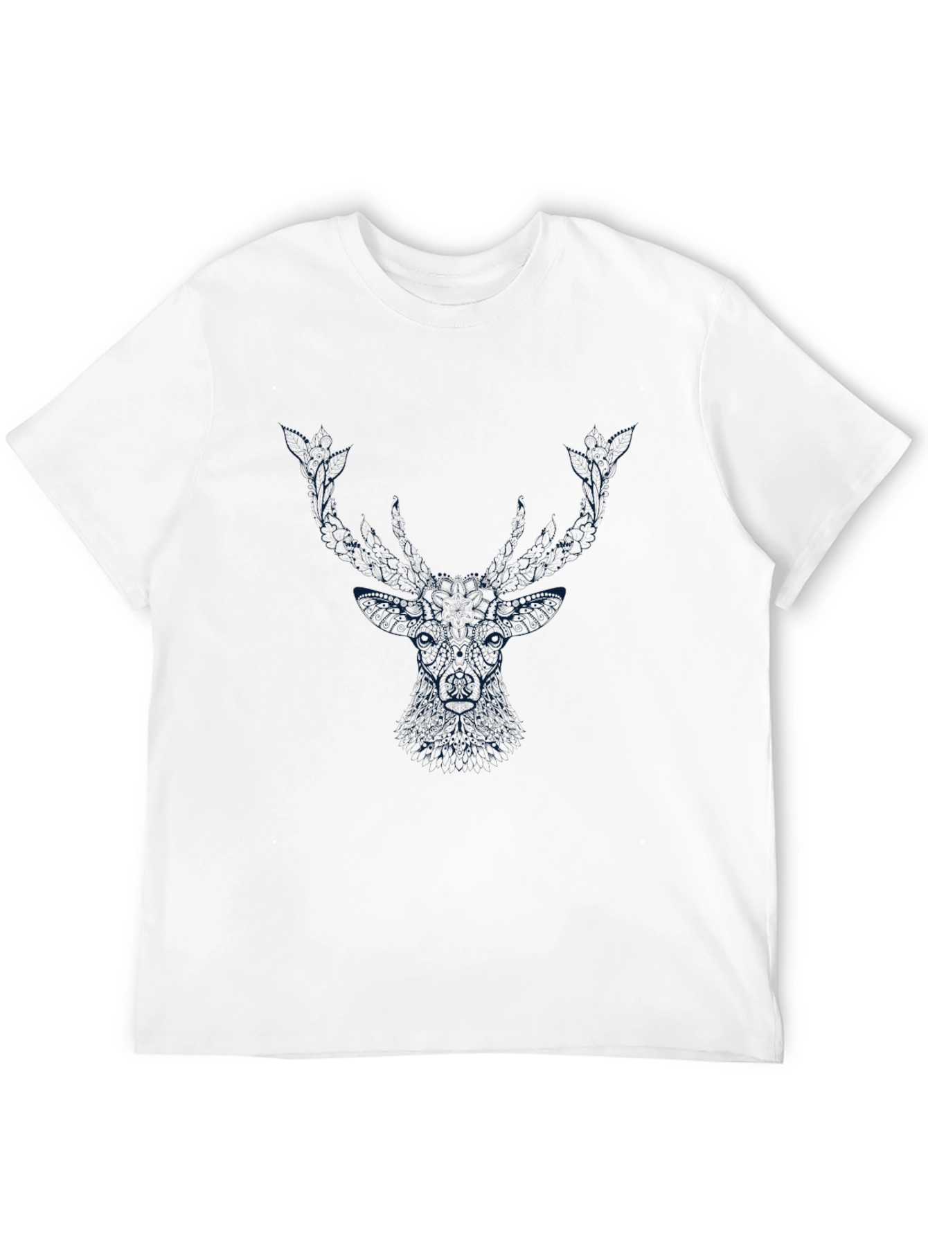 Black Deer Graphic T-Shirt - Modern Style