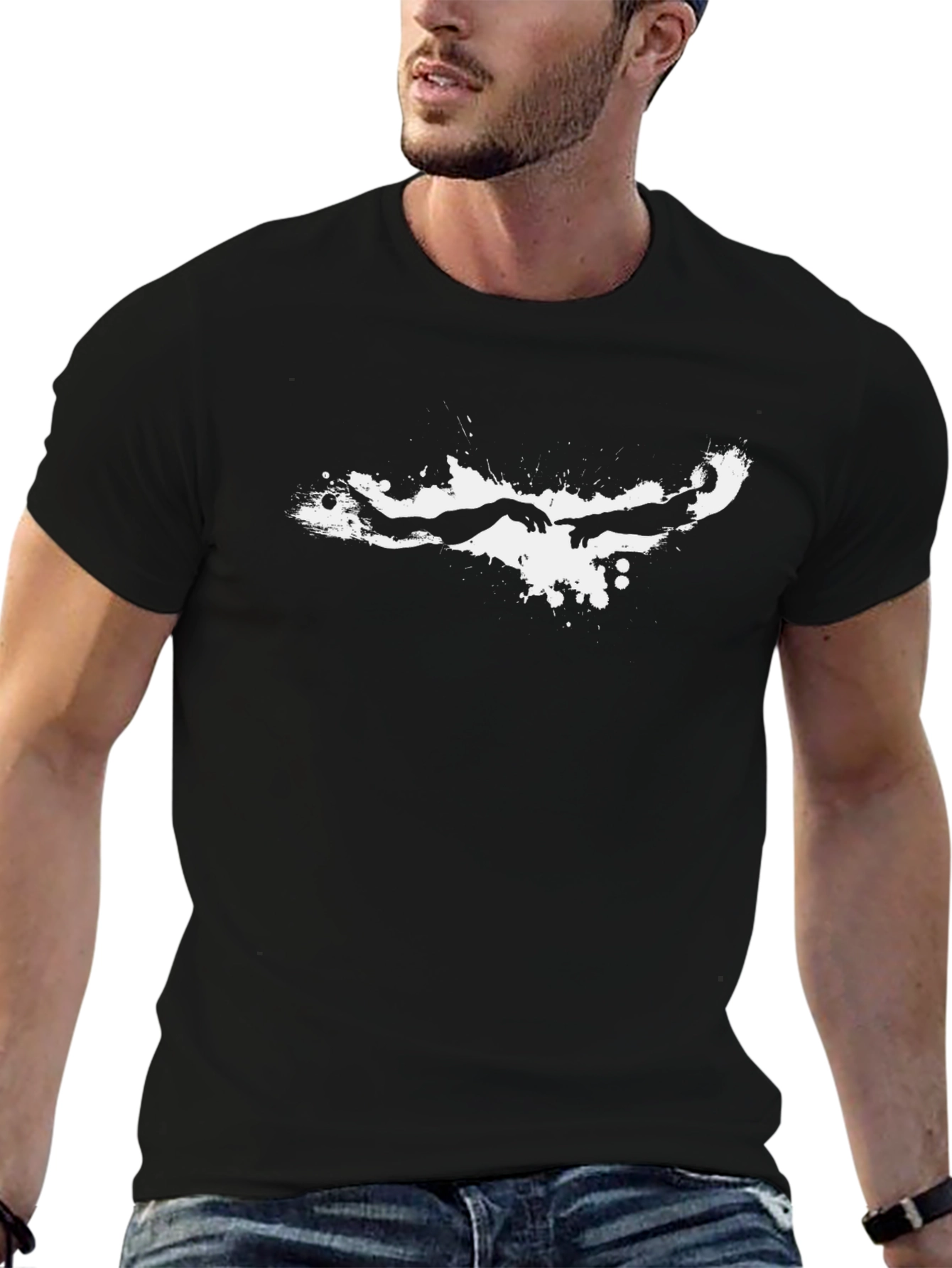 Creation of Adam Graphic T-Shirt - Black