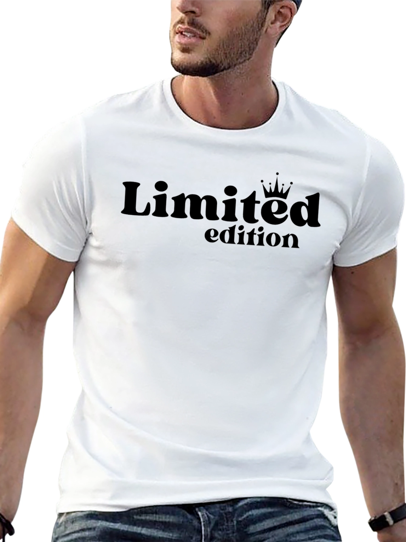 Limited Edition Graphic Print Black T-Shirt