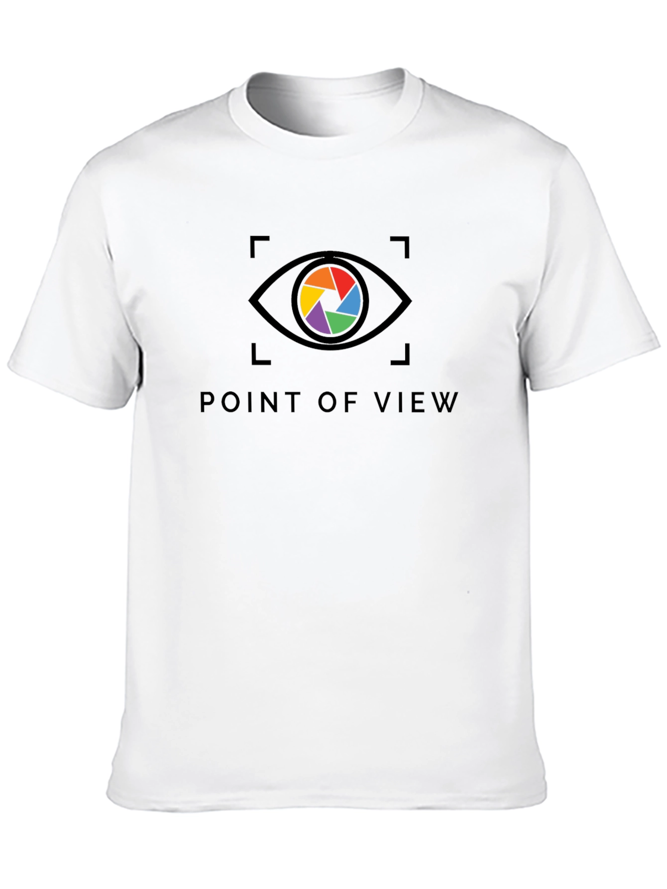 Point of View Rainbow Eye Black T-Shirt