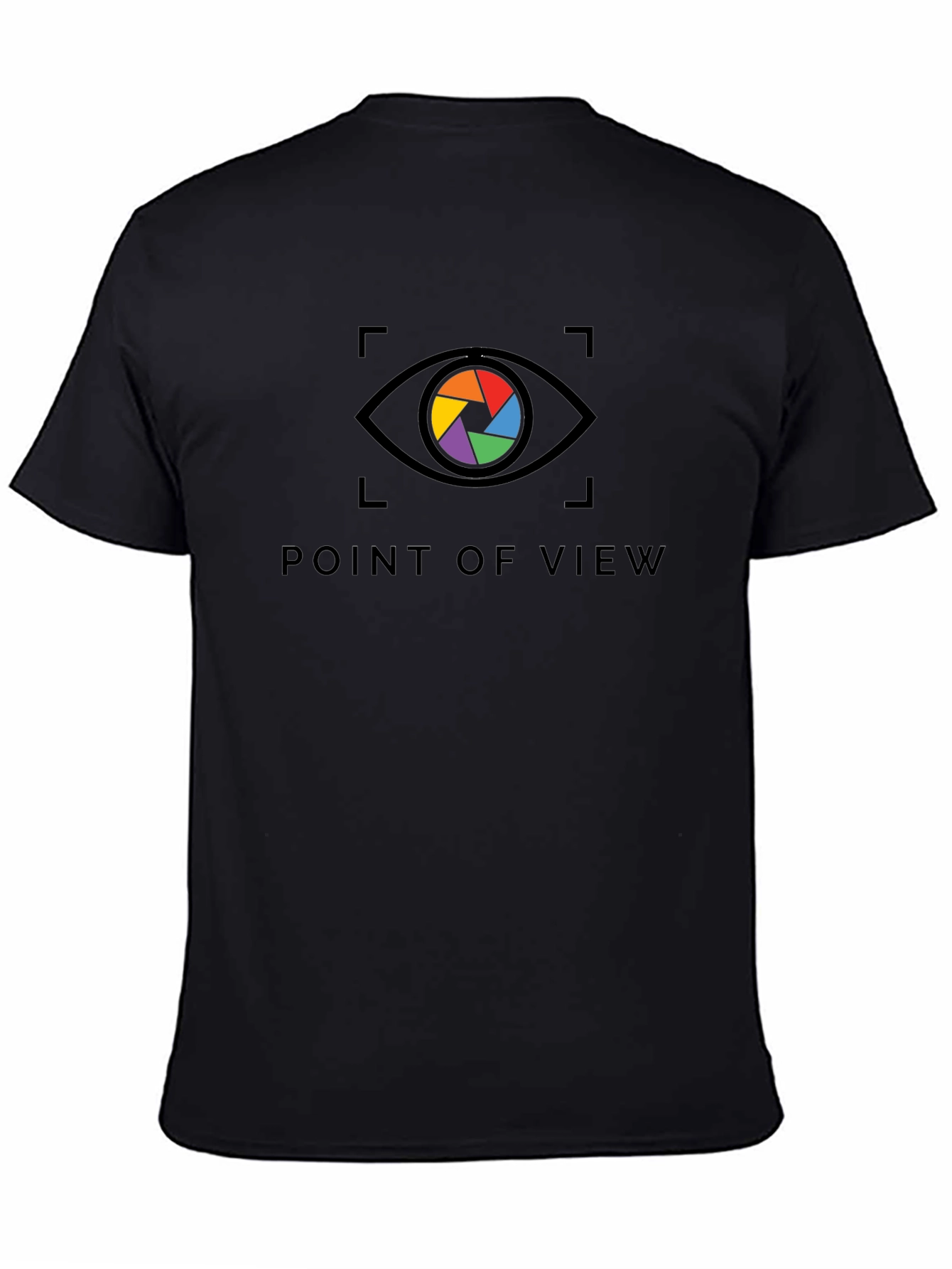 Point of View Rainbow Eye Black T-Shirt