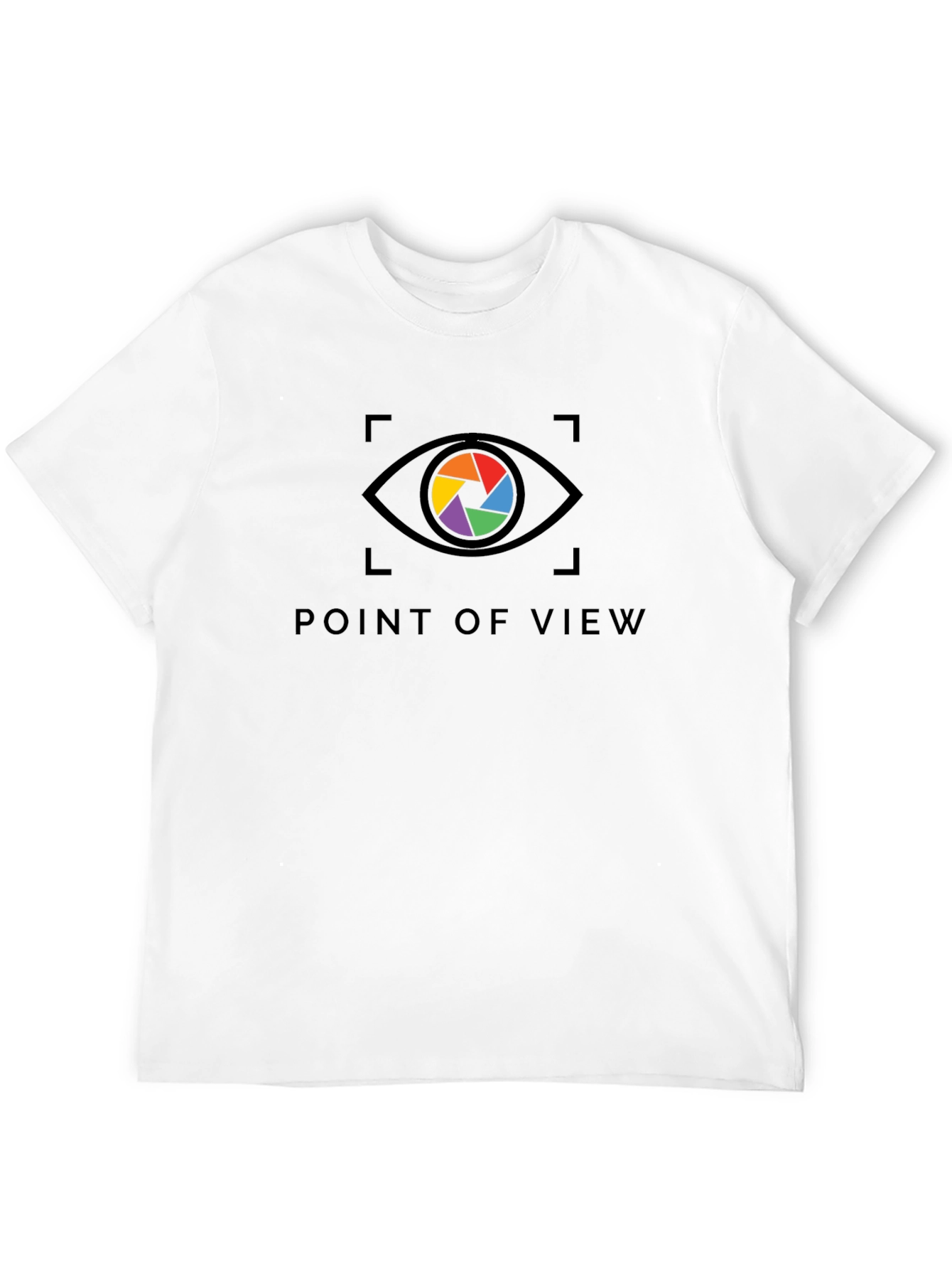 Point of View Rainbow Eye Black T-Shirt
