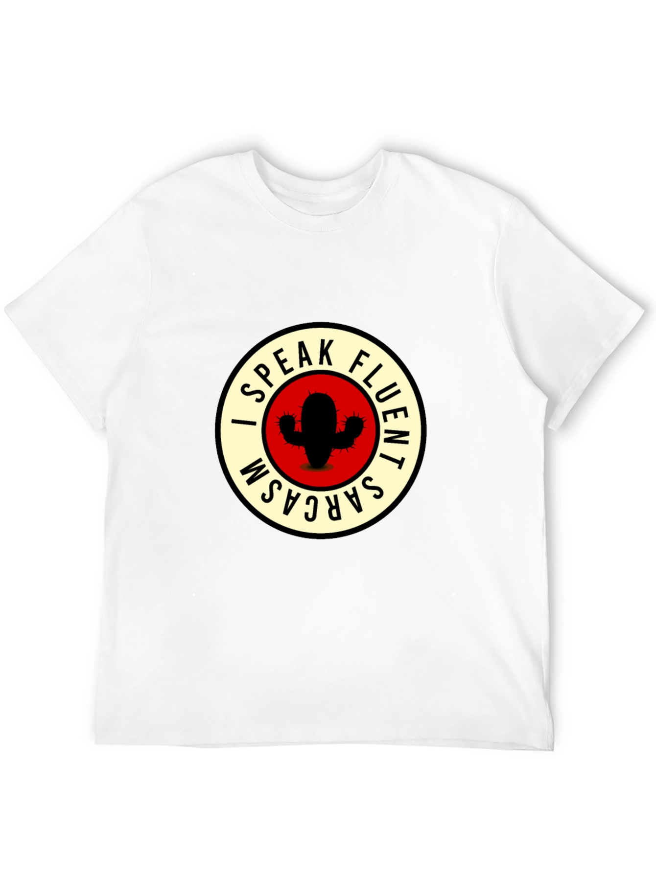 I Speak Fluent Sarcasm Cactus Graphic Tee
