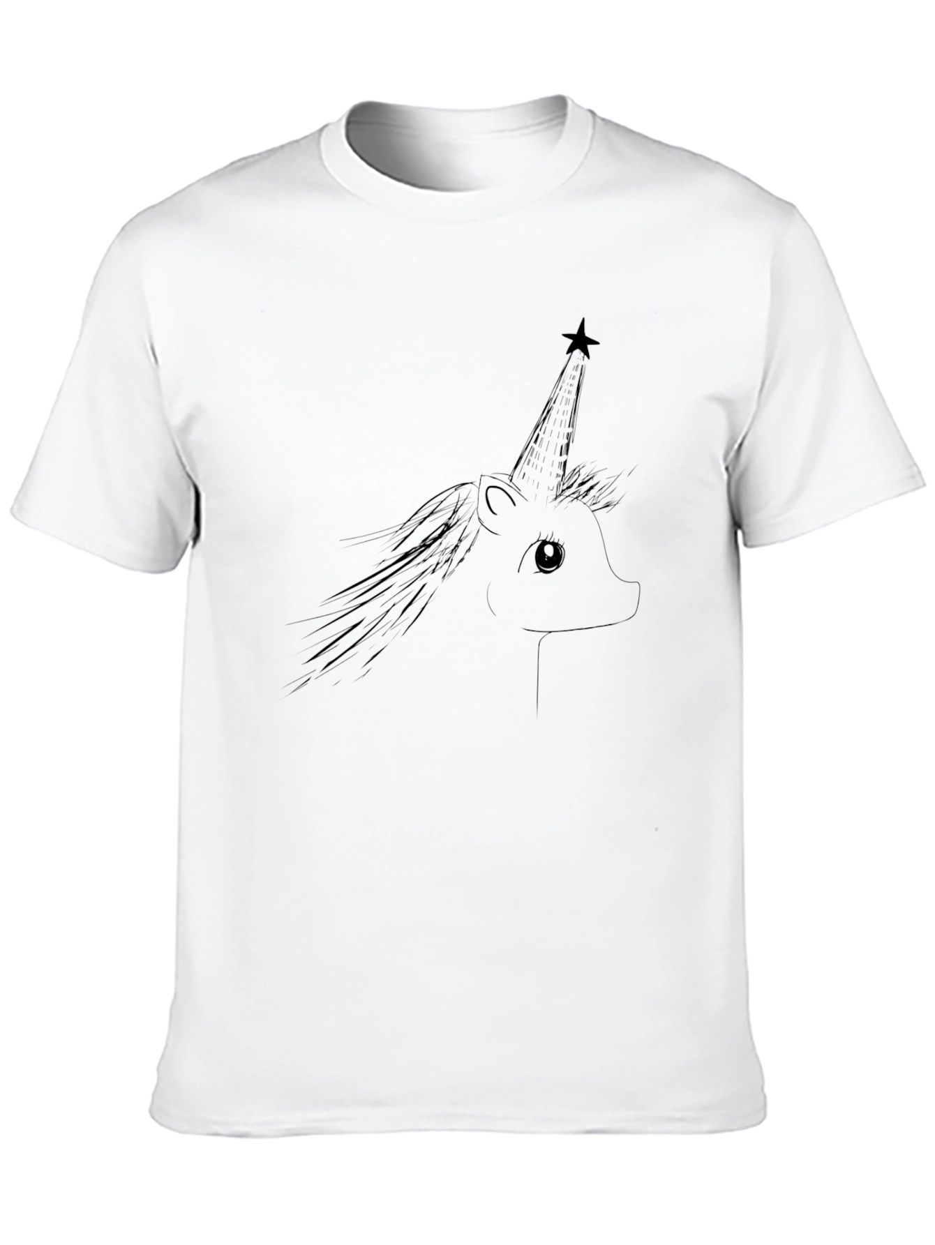 Unicorn Graphic Black Tee