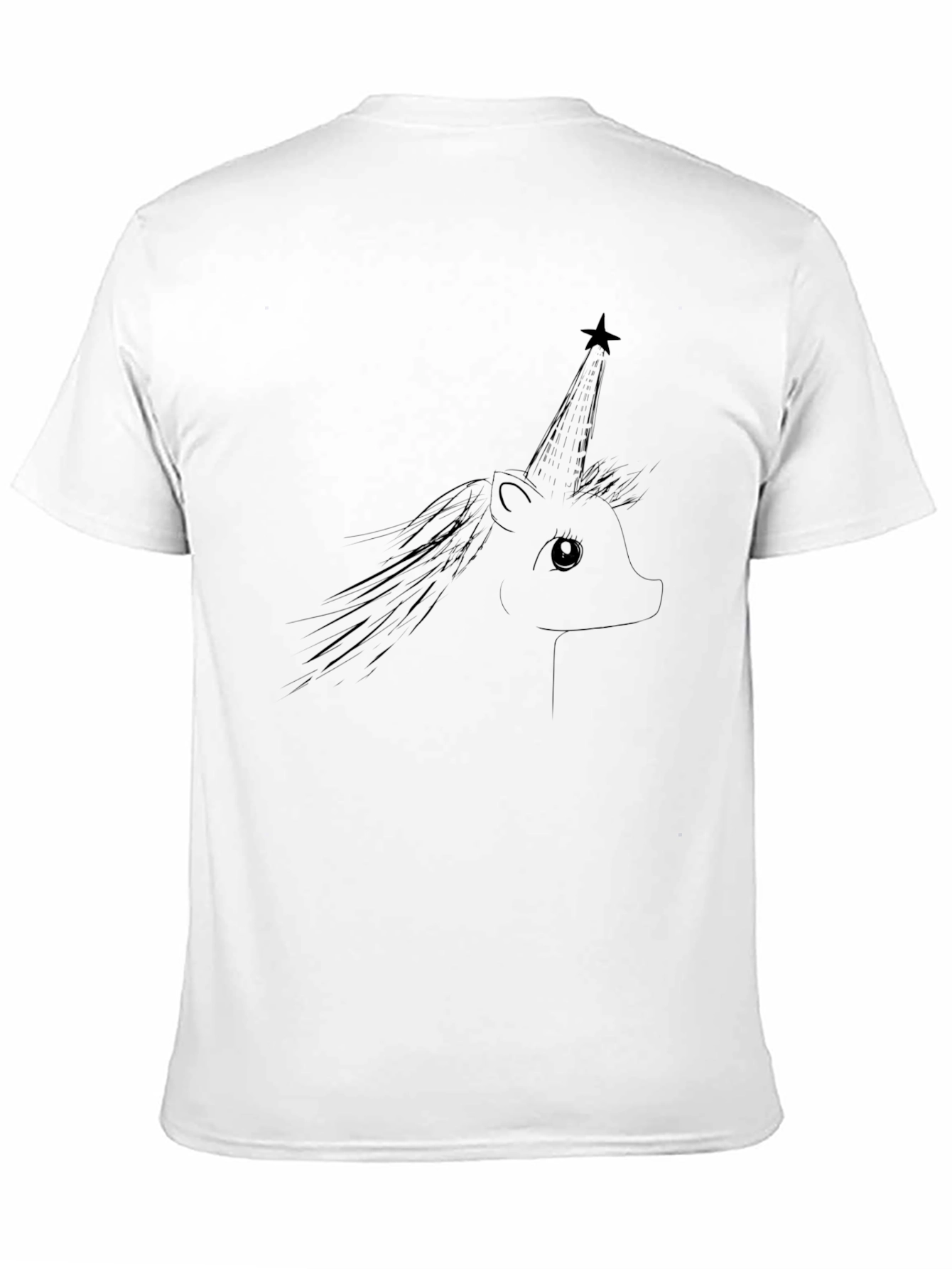 Unicorn Graphic Black Tee