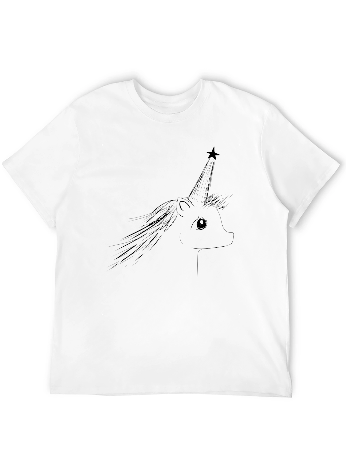 Unicorn Graphic Black Tee