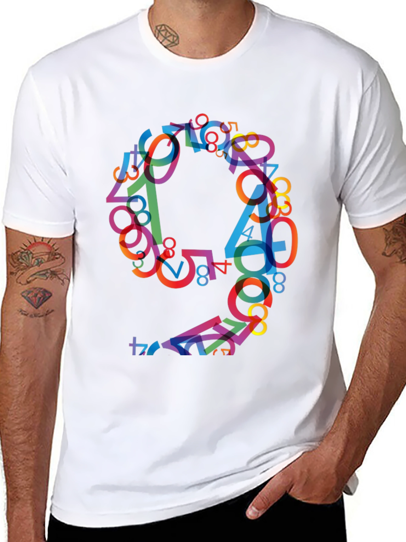 Number Art T-Shirt - Funky Design