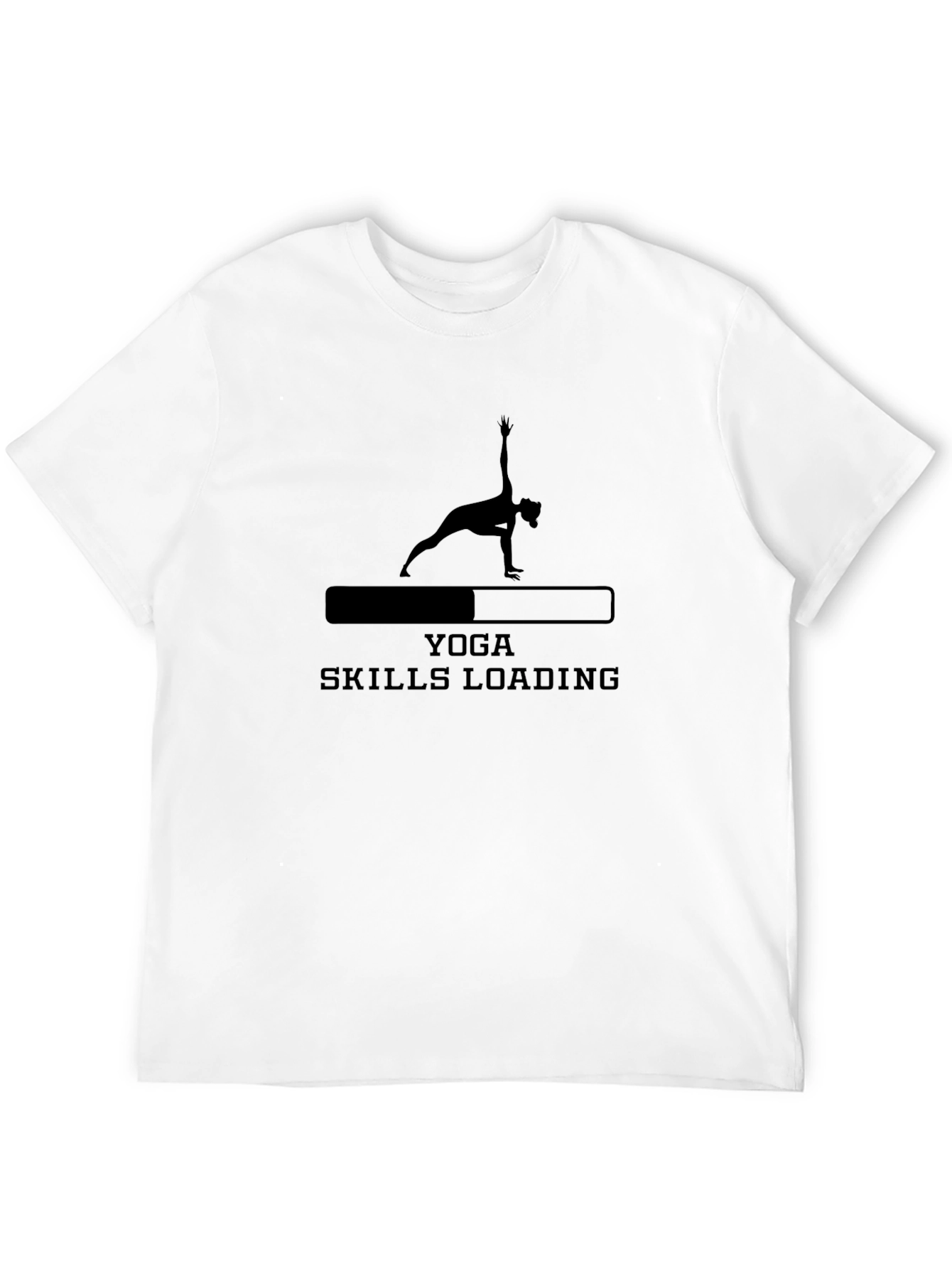 Yoga Skills Loading T-Shirt - Black Cotton Blend