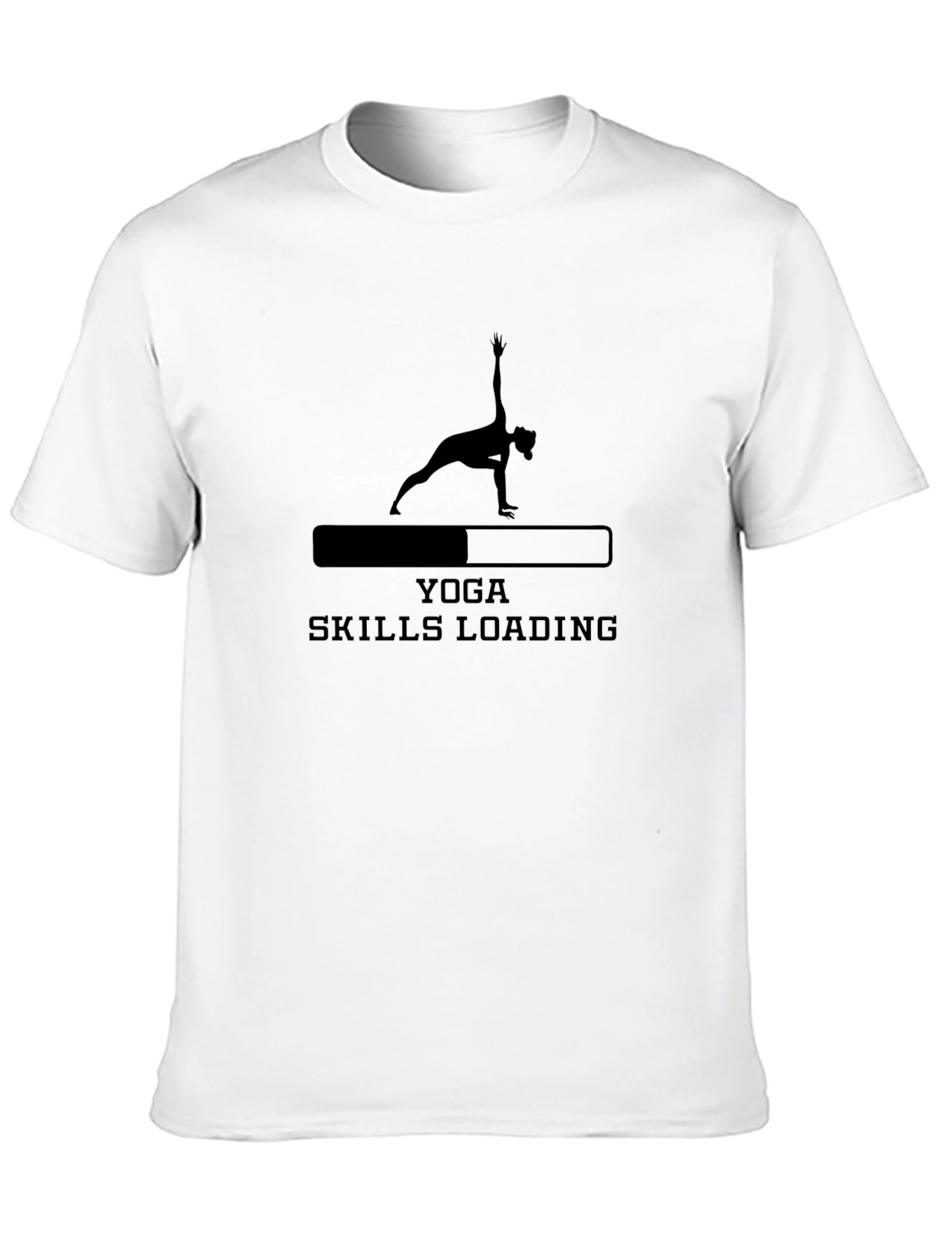 Yoga Skills Loading T-Shirt - Black Cotton Blend
