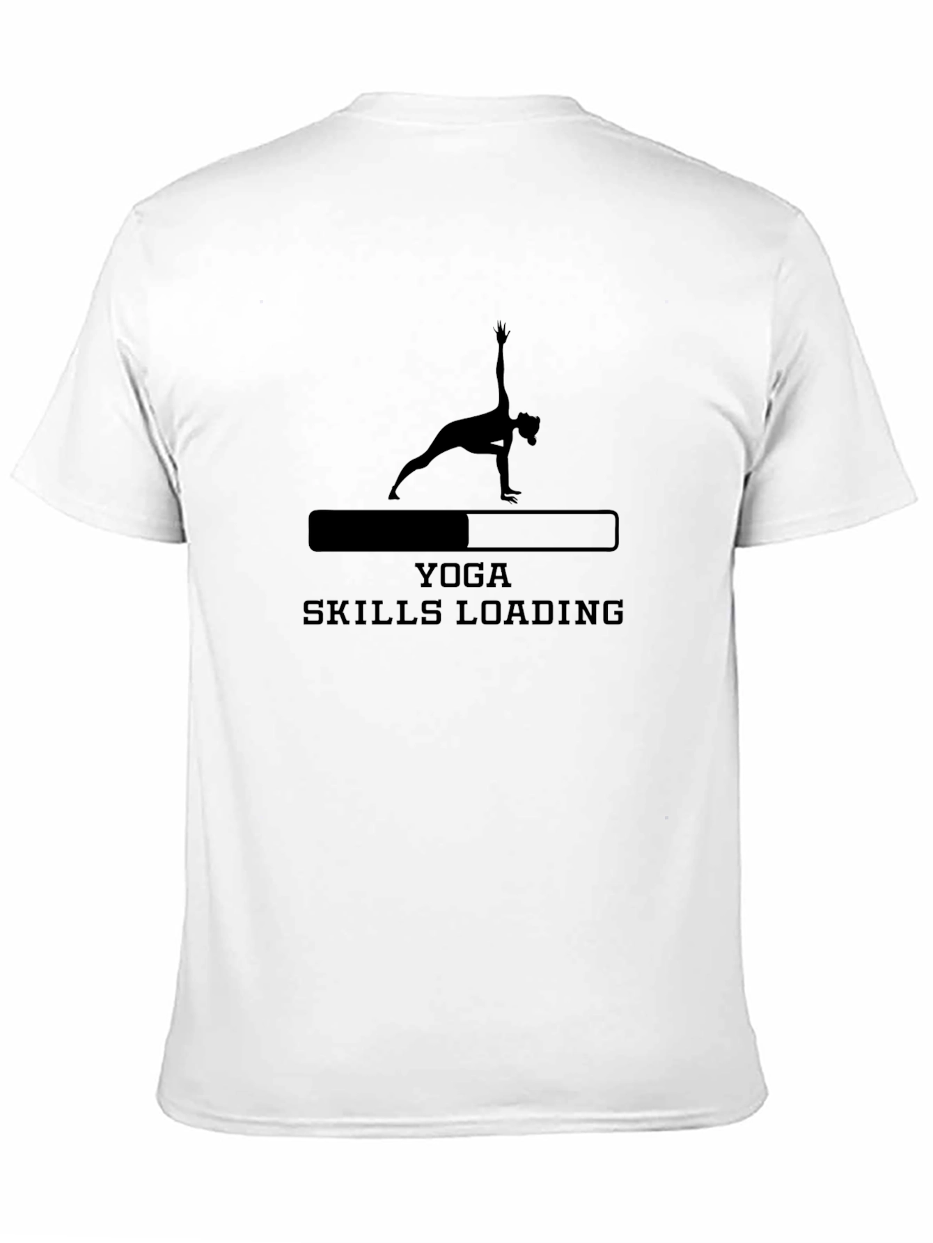 Yoga Skills Loading T-Shirt - Black Cotton Blend