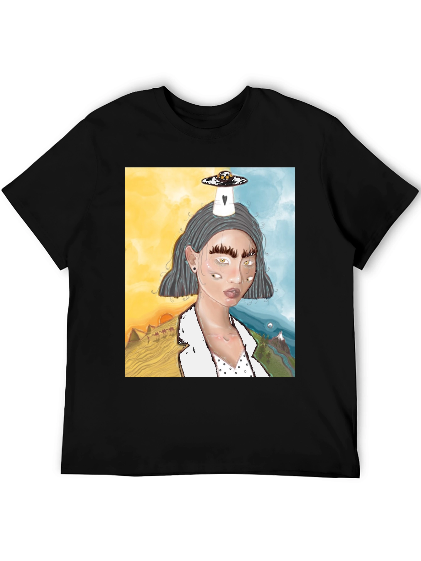 Surreal Dreamscape Graphic Tee - Unique Design