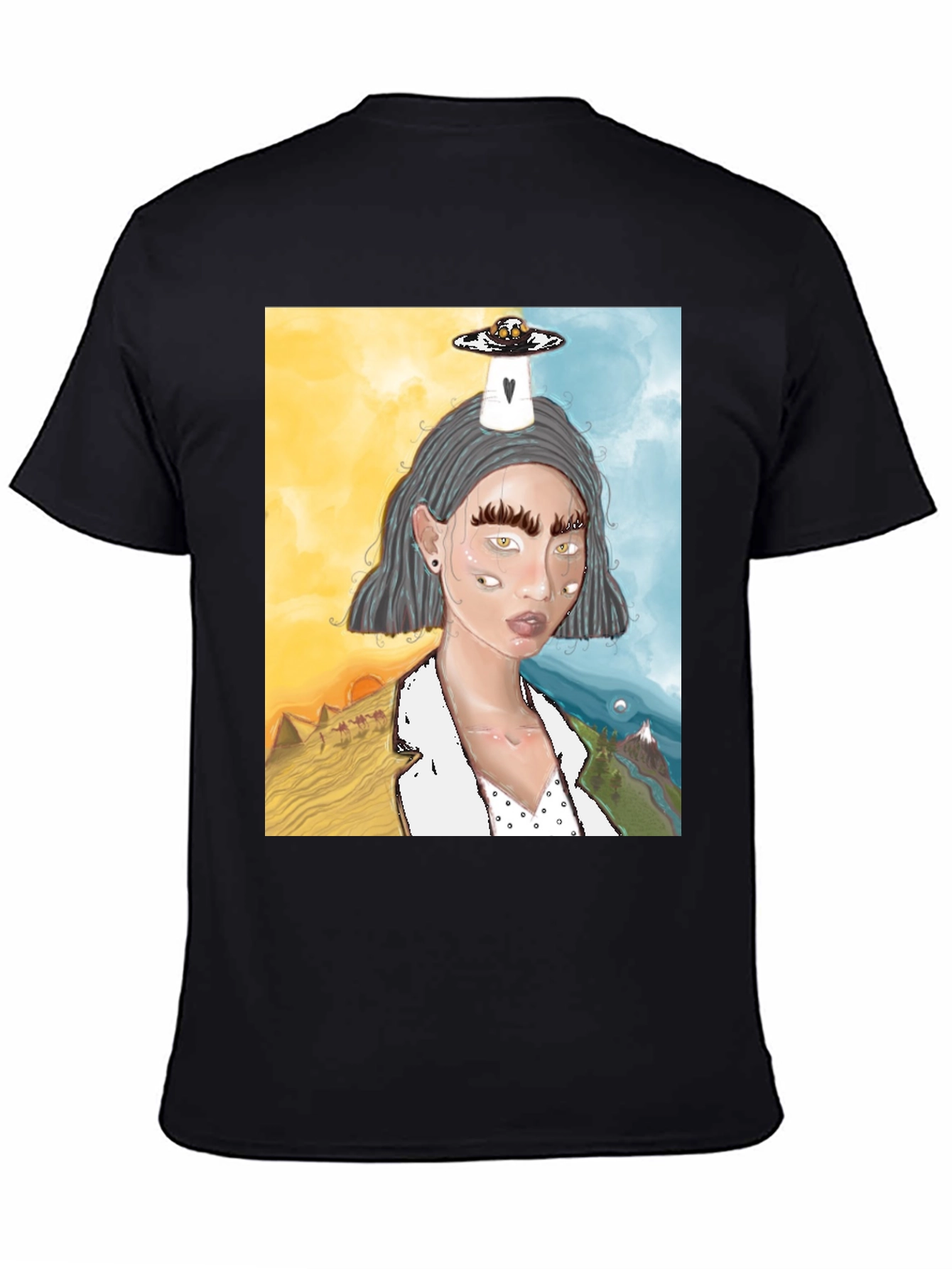 Surreal Dreamscape Graphic Tee - Unique Design