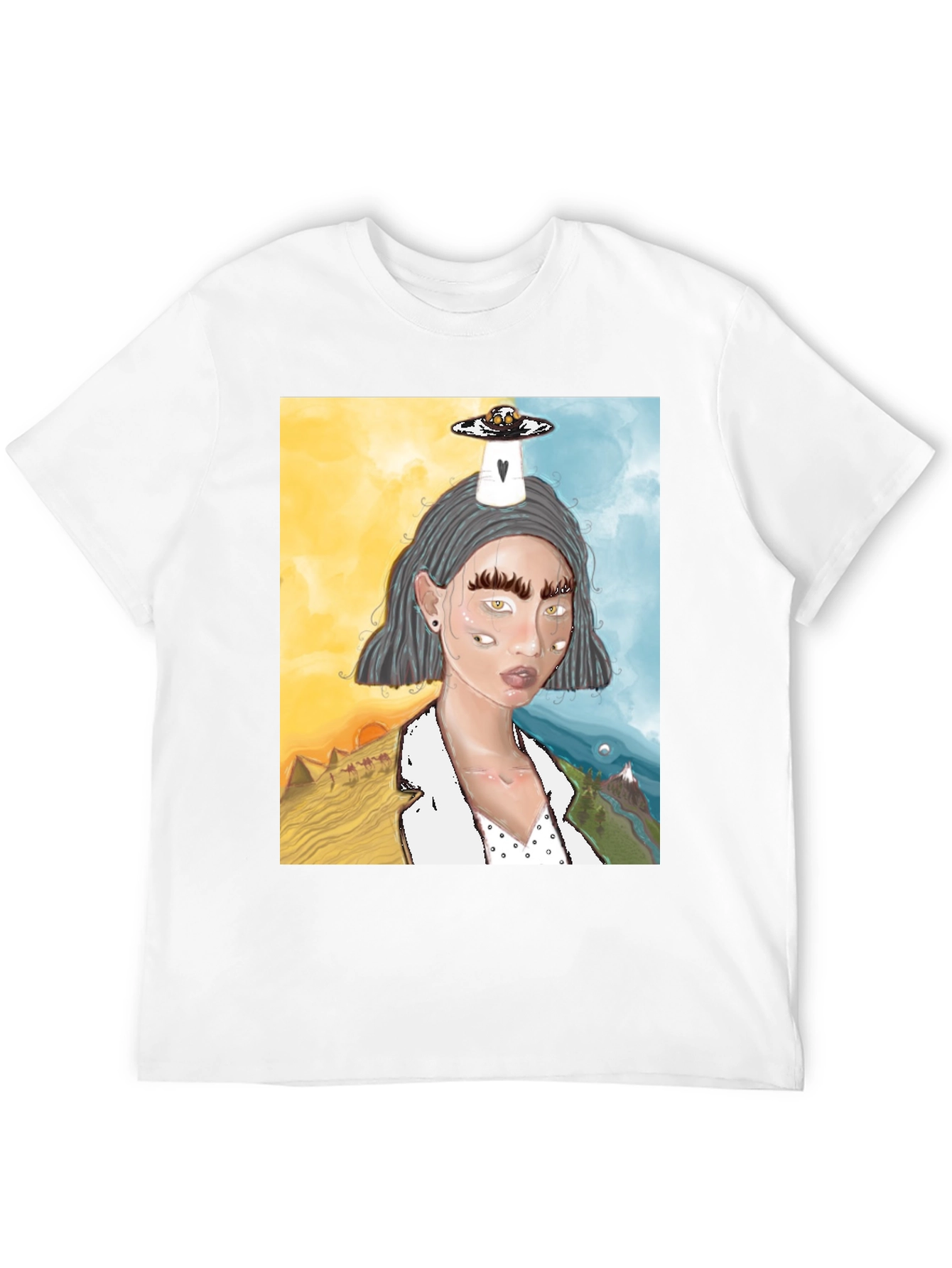 Surreal Dreamscape Graphic Tee - Unique Design