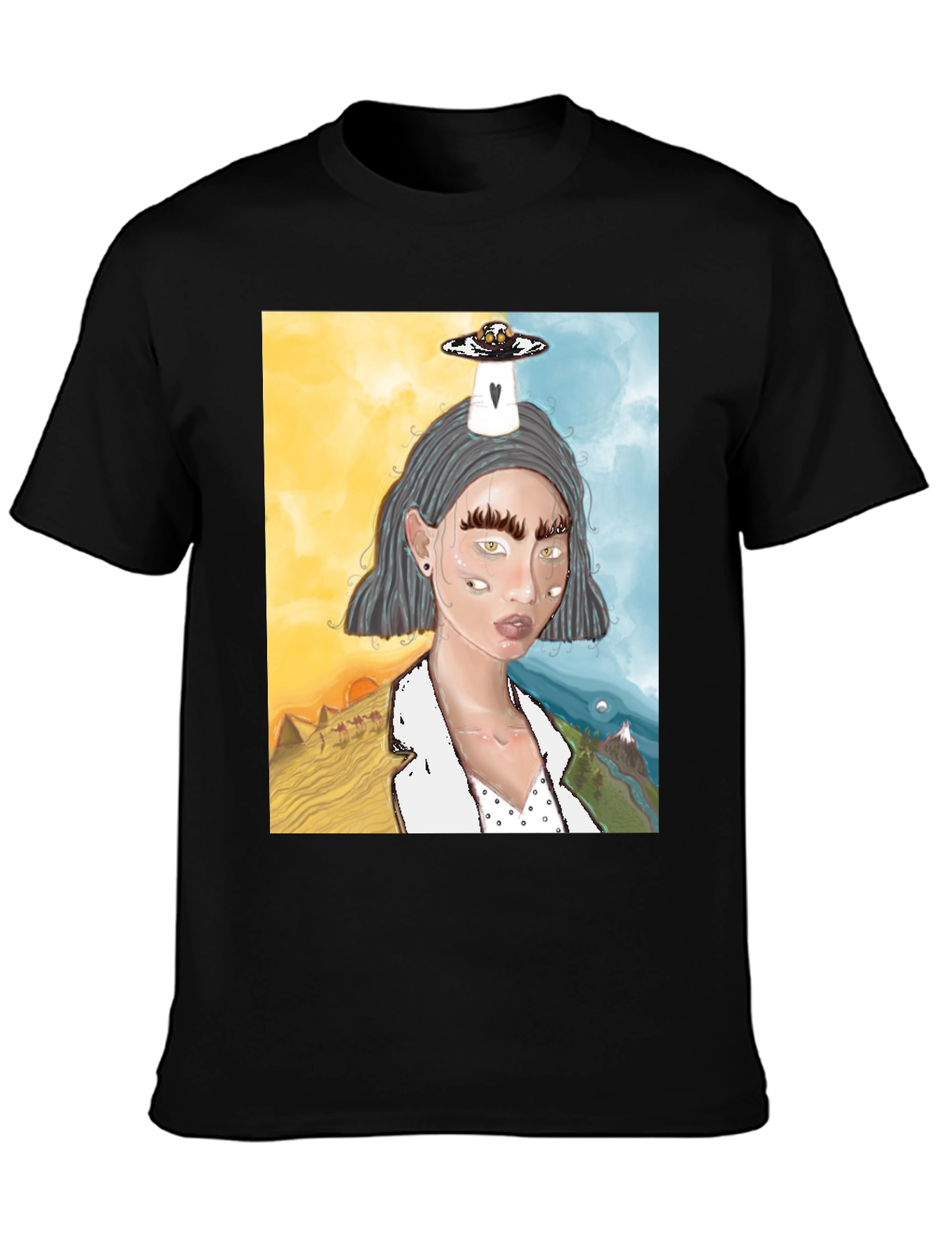 Surreal Dreamscape Graphic Tee - Unique Design