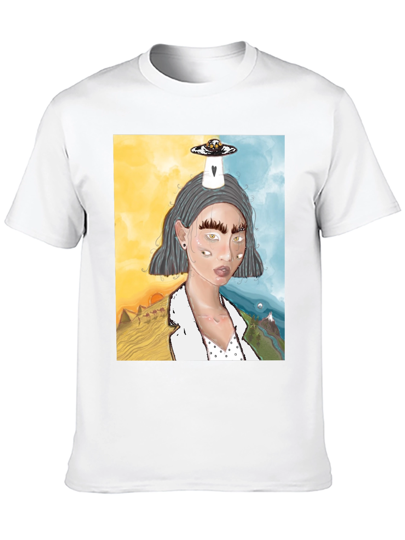 Surreal Dreamscape Graphic Tee - Unique Design