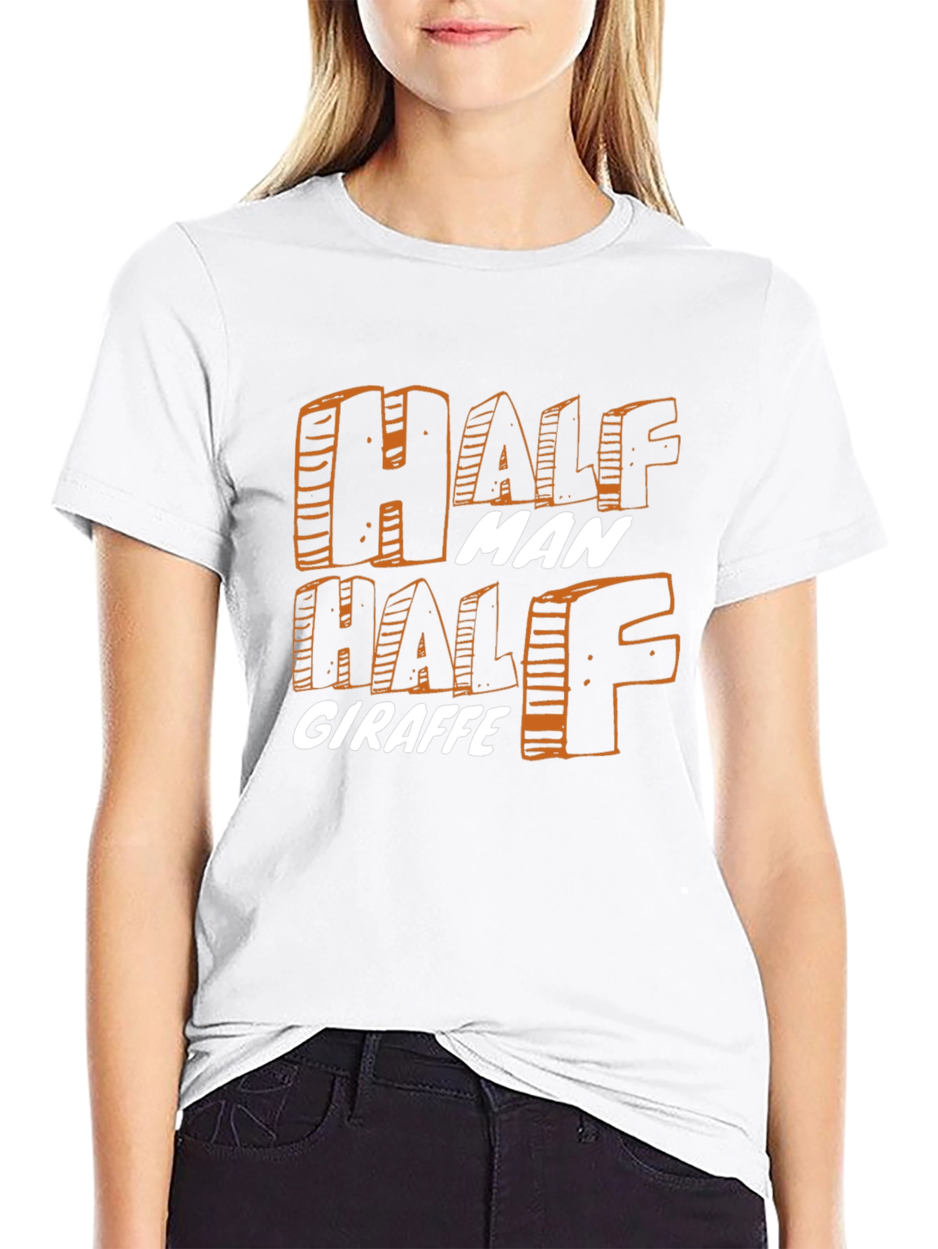 Half Man Half Giraffe Graphic T-Shirt