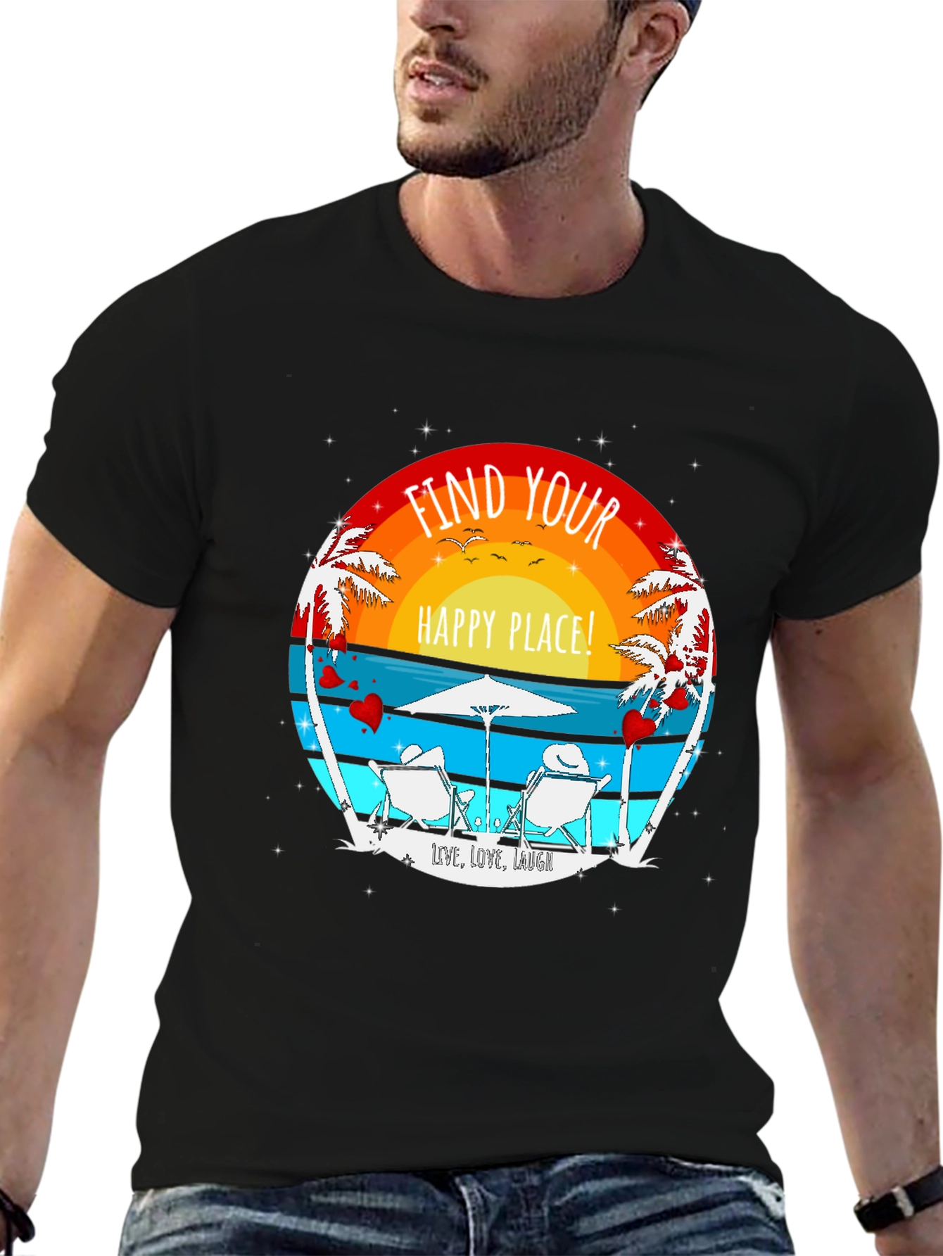 Find Your Happy Place Beach T-Shirt