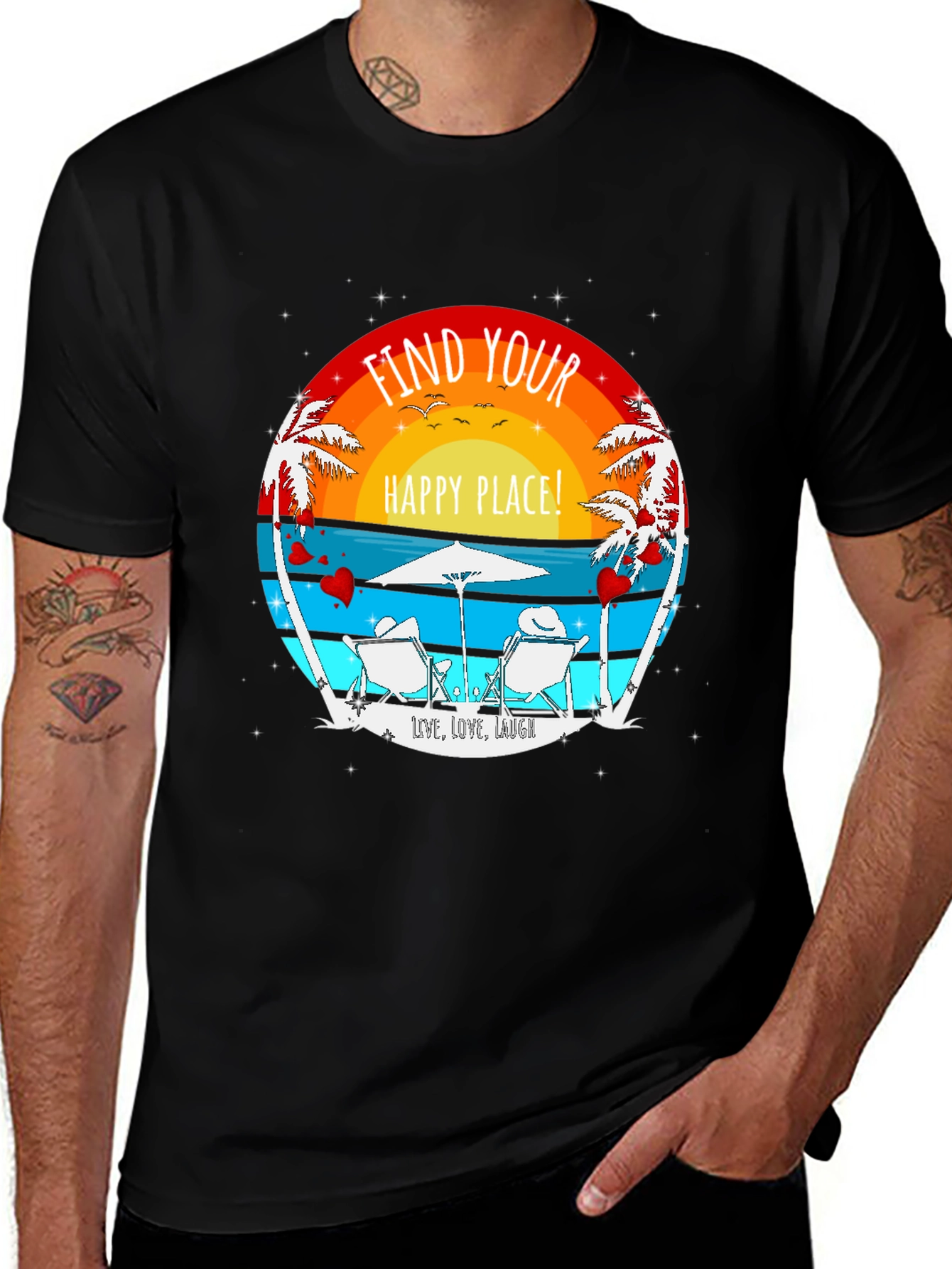 Find Your Happy Place Beach T-Shirt