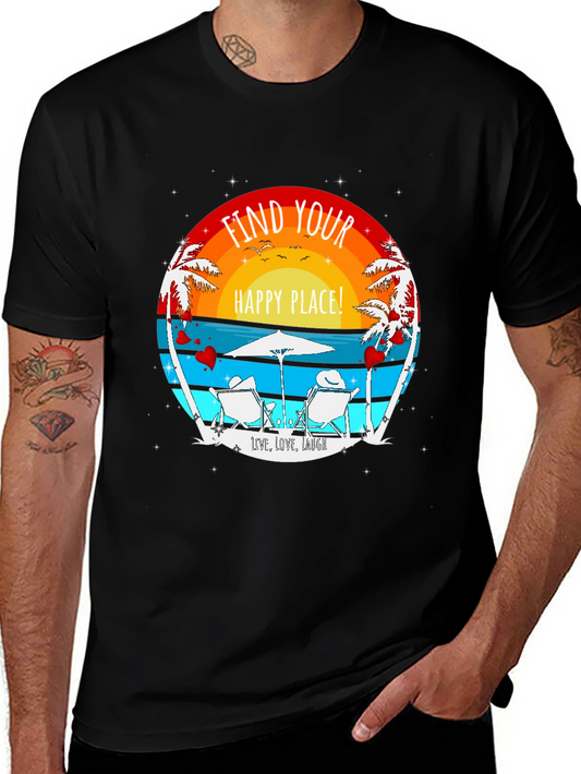 Find Your Happy Place Beach T-Shirt
