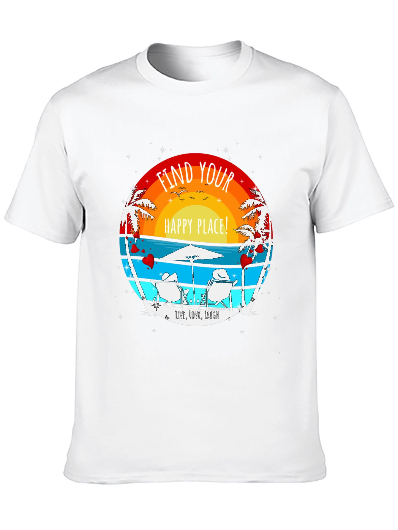 Find Your Happy Place Beach T-Shirt