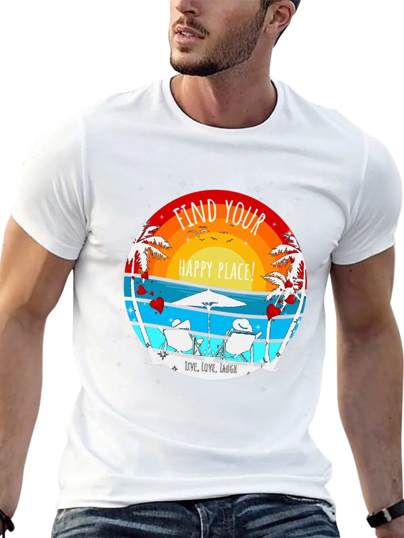 Find Your Happy Place Beach T-Shirt
