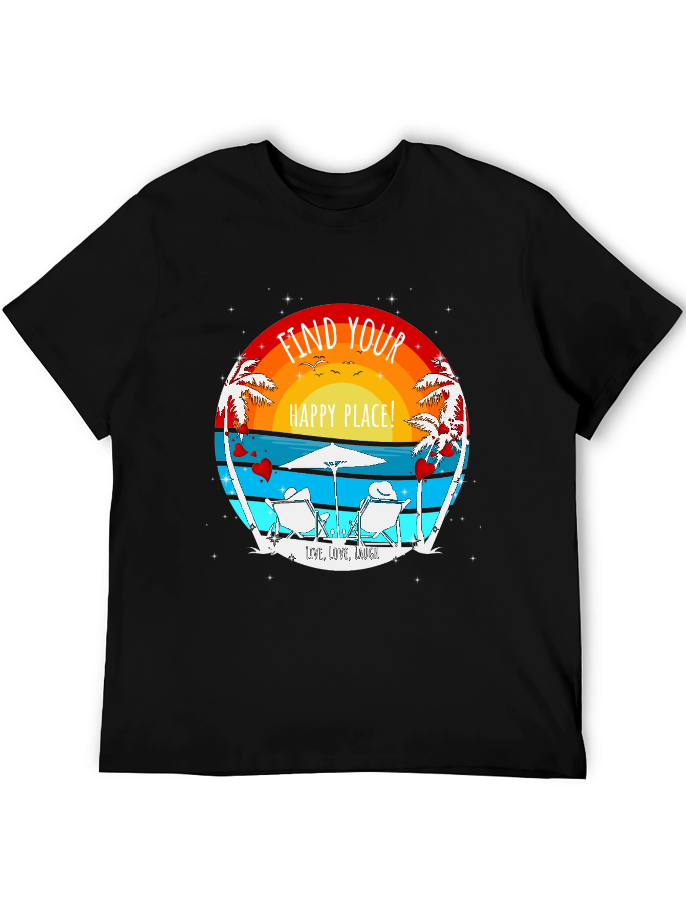 Find Your Happy Place Beach T-Shirt