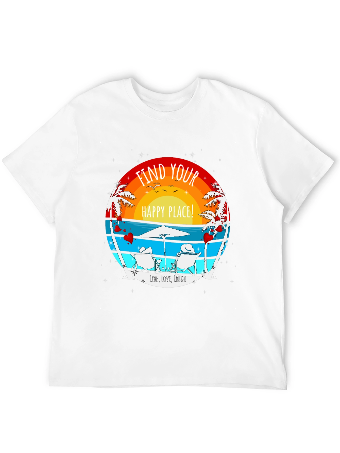 Find Your Happy Place Beach T-Shirt
