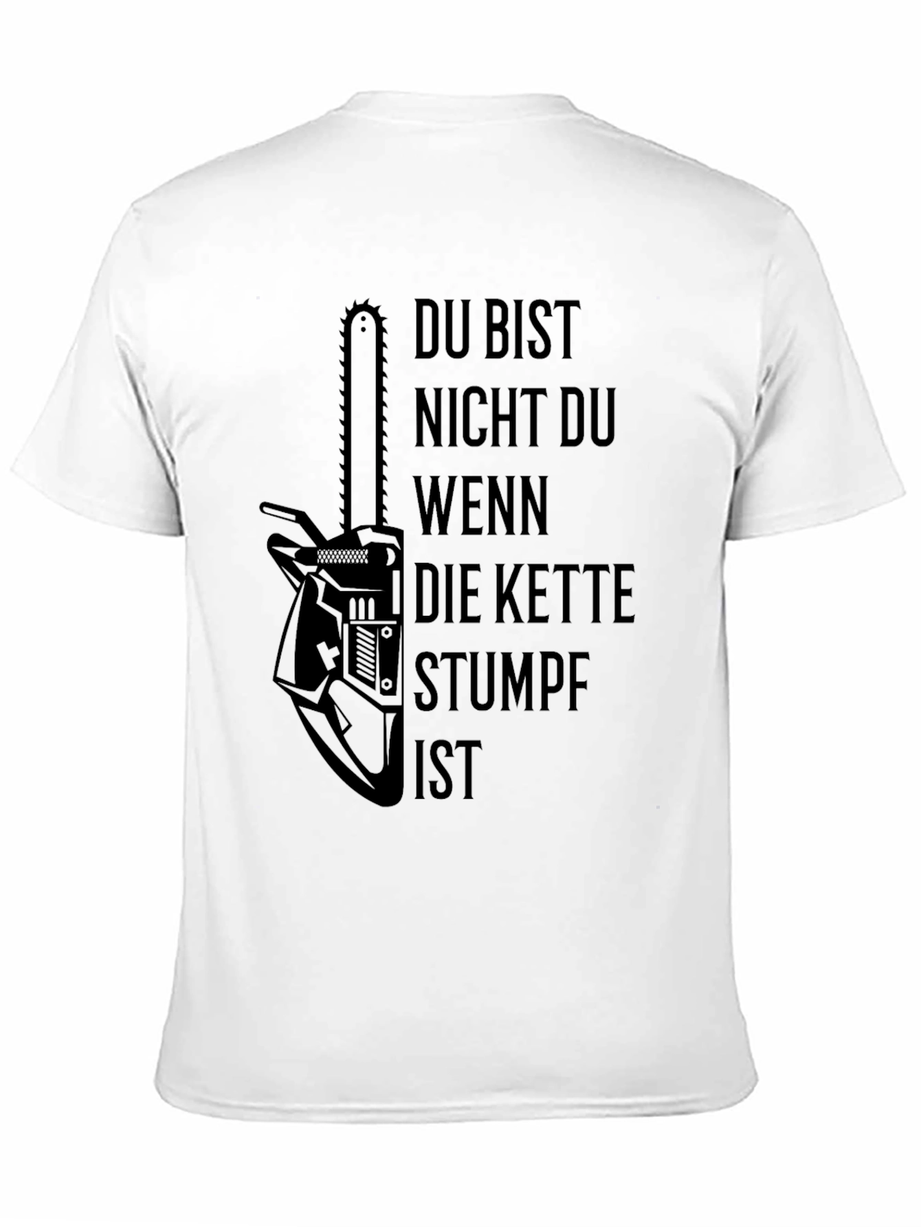 Chainsaw Humor Black T-Shirt