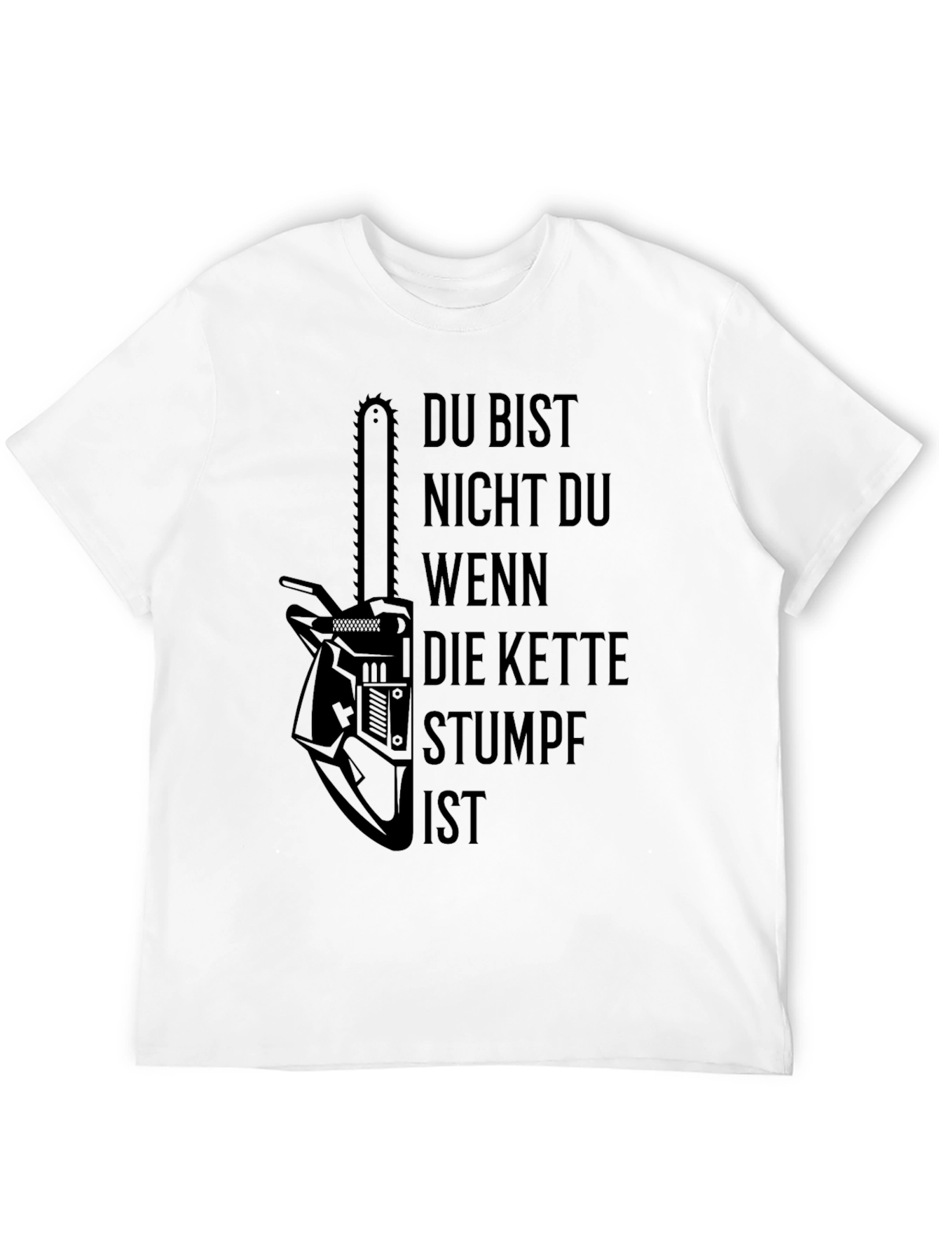 Chainsaw Humor Black T-Shirt