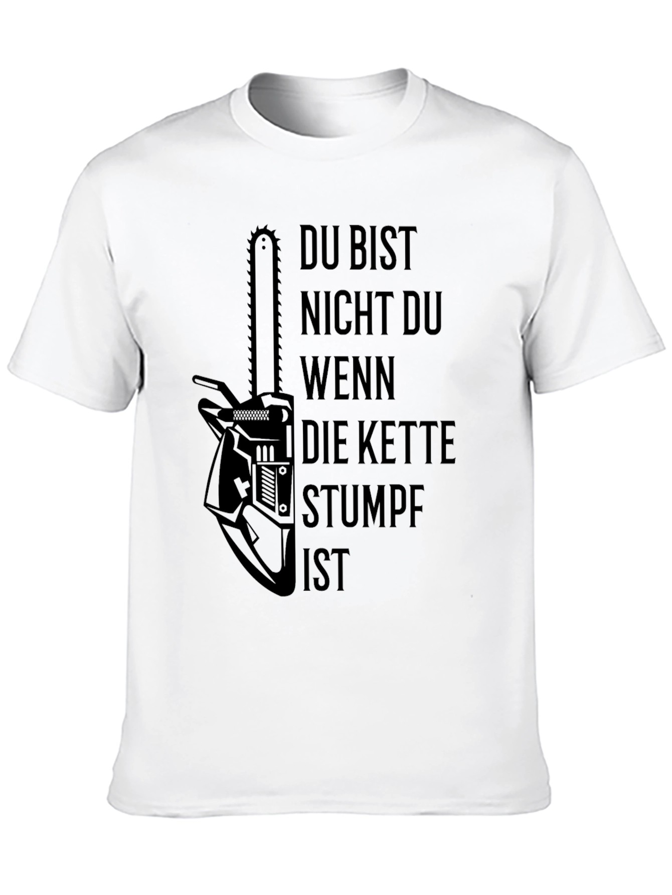 Chainsaw Humor Black T-Shirt